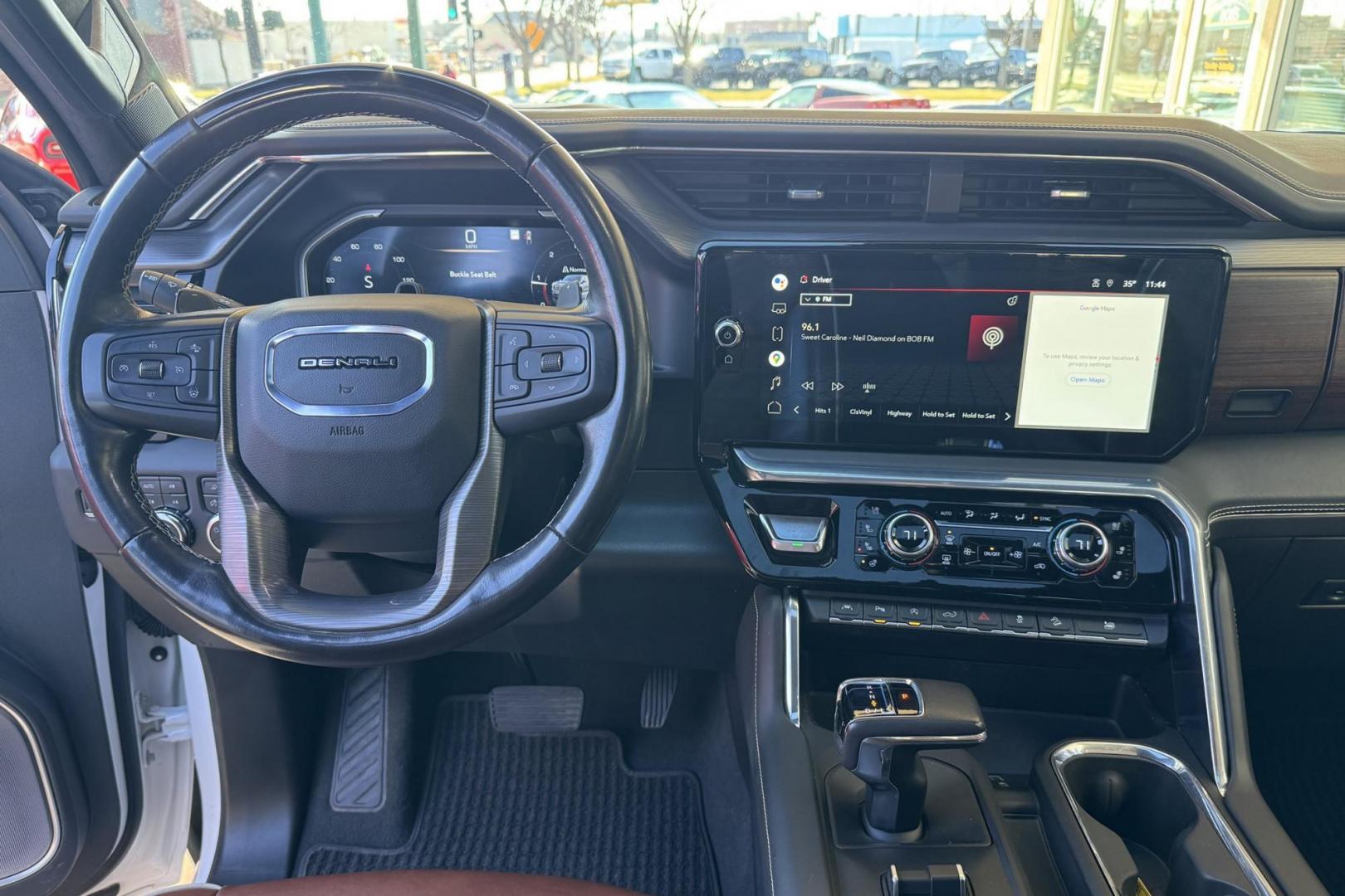 2022 White Frost Tricoat /Alpine Umber GMC Sierra 1500 Denali Ultimate (1GTUUHET1NZ) with an 6 Cyl 3.0 Liter Turbo Diesel engine, Automatic 10 Speed transmission, located at 2304 W. Main St., Boise, ID, 83702, (208) 342-7777, 43.622105, -116.218658 - Looking For That Amazing Truck? Here It Is! - Photo#19