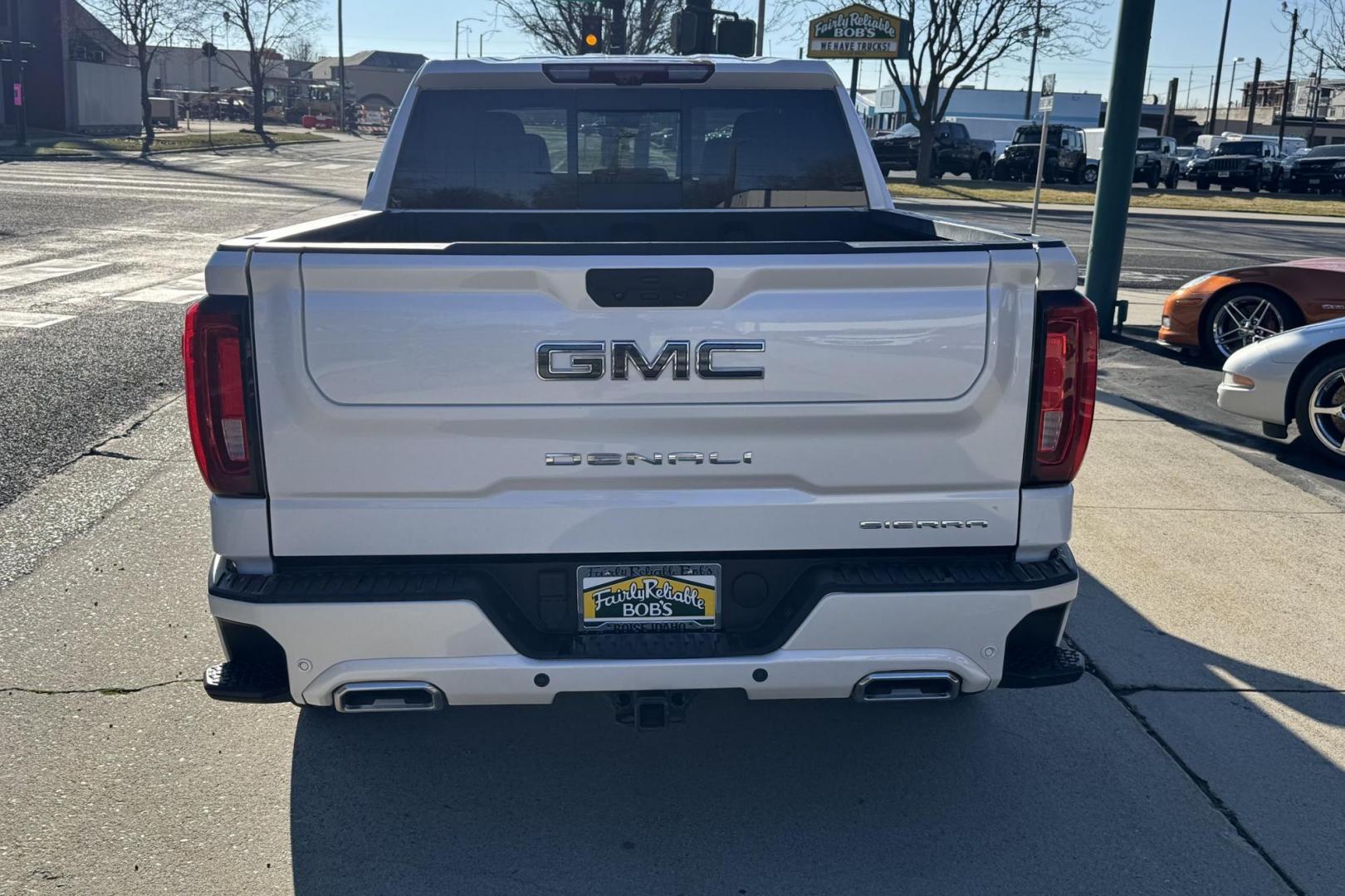 2022 White Frost Tricoat /Alpine Umber GMC Sierra 1500 Denali Ultimate (1GTUUHET1NZ) with an 6 Cyl 3.0 Liter Turbo Diesel engine, Automatic 10 Speed transmission, located at 2304 W. Main St., Boise, ID, 83702, (208) 342-7777, 43.622105, -116.218658 - Looking For That Amazing Truck? Here It Is! - Photo#2