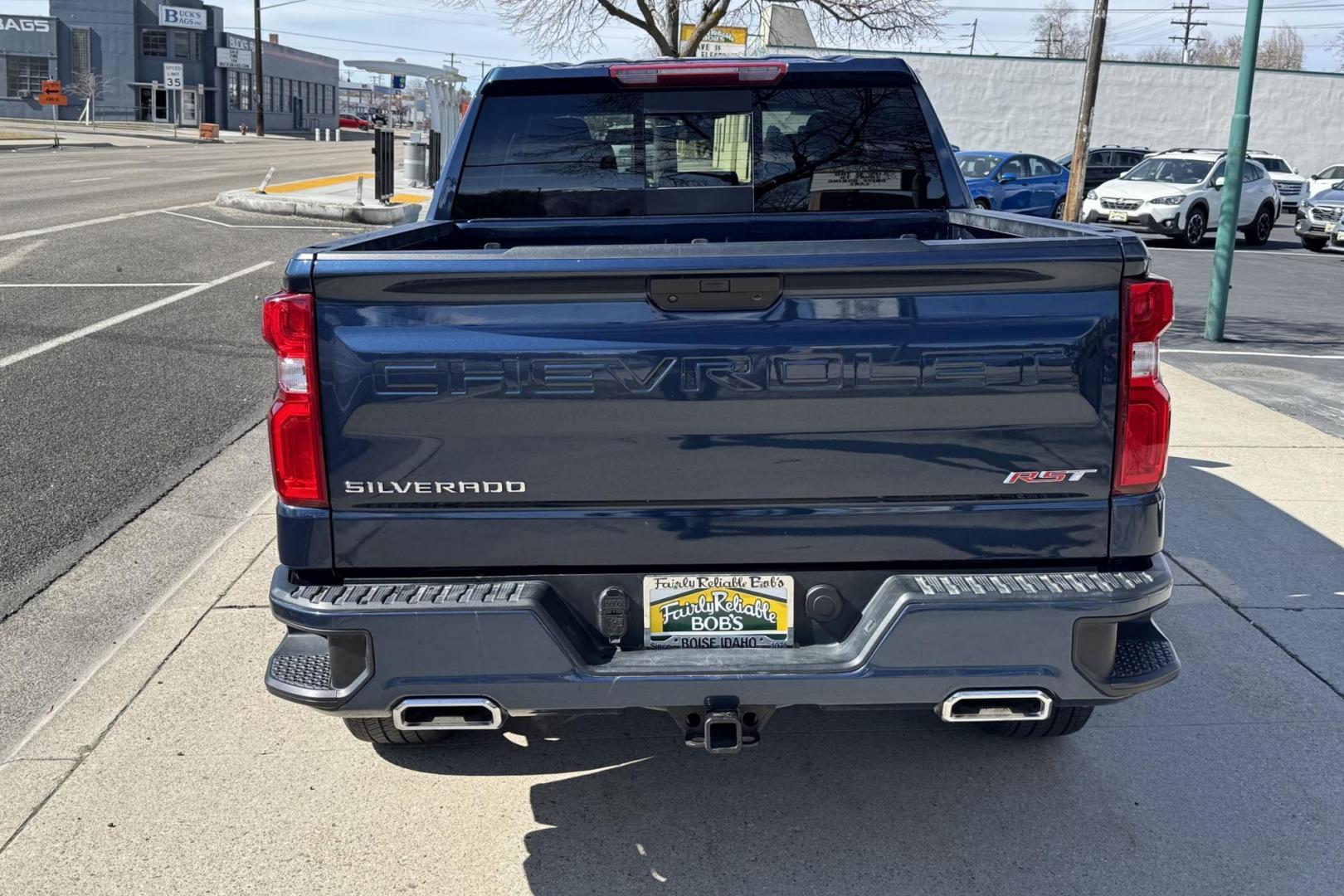 2021 Blue /Black Chevrolet Silverado 1500 RST Z/71 (1GCUYEET8MZ) with an 6 Cyl 3.0 Liter Turbo Diesel engine, Automatic 10 Speed transmission, located at 2304 W. Main St., Boise, ID, 83702, (208) 342-7777, 43.622105, -116.218658 - Great For Fuel Economy And Towing! - Photo#1