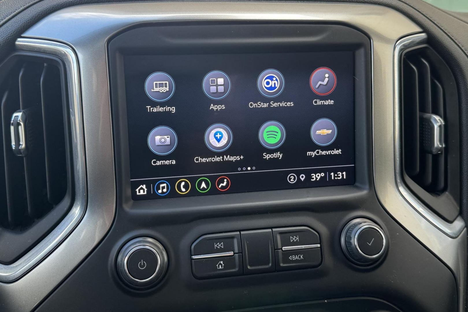 2021 Black /Jet Black Chevrolet Silverado 1500 LTZ (1GCUYGEL8MZ) with an V8 6.2 Liter engine, Automatic 10 Speed transmission, located at 2304 W. Main St., Boise, ID, 83702, (208) 342-7777, 43.622105, -116.218658 - Low Mileage And Clean! - Photo#10