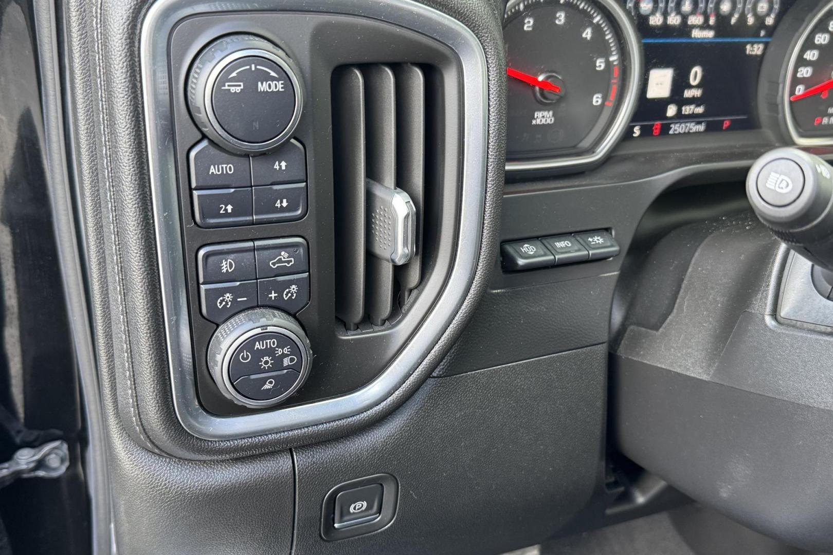 2021 Black /Jet Black Chevrolet Silverado 1500 LTZ (1GCUYGEL8MZ) with an V8 6.2 Liter engine, Automatic 10 Speed transmission, located at 2304 W. Main St., Boise, ID, 83702, (208) 342-7777, 43.622105, -116.218658 - Low Mileage And Clean! - Photo#16