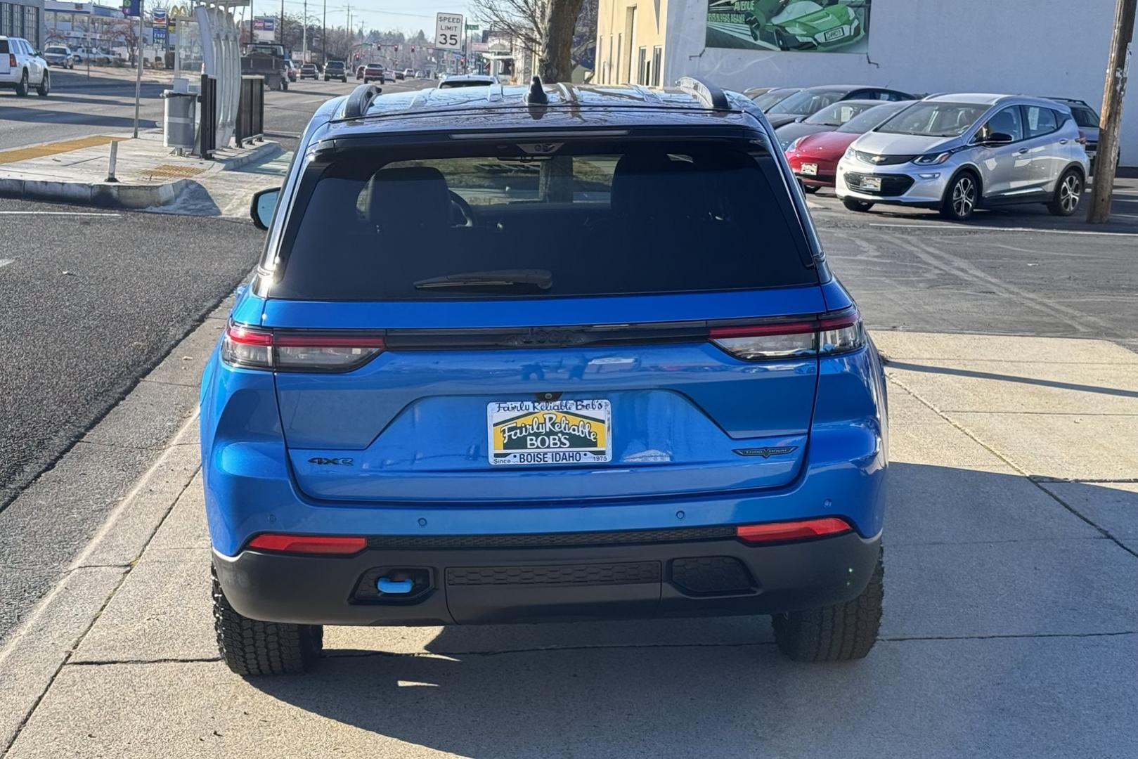 2022 Hydro Blue Pearl /Black Jeep Grand Cherokee 4xe Trailhawk (1C4RJYC67N8) with an 4 Cyl 2.0 Liter Hybrid engine, Automatic 8 Speed transmission, located at 2304 W. Main St., Boise, ID, 83702, (208) 342-7777, 43.622105, -116.218658 - Photo#1