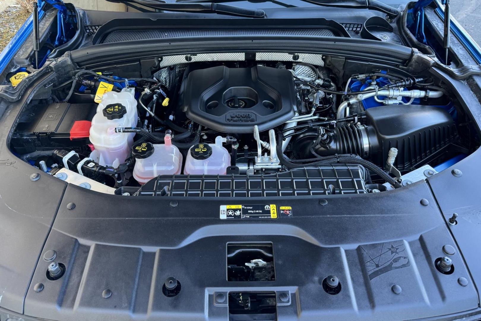 2022 Hydro Blue Pearl /Black Jeep Grand Cherokee 4xe Trailhawk (1C4RJYC67N8) with an 4 Cyl 2.0 Liter Hybrid engine, Automatic 8 Speed transmission, located at 2304 W. Main St., Boise, ID, 83702, (208) 342-7777, 43.622105, -116.218658 - Photo#27
