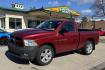 2012 Maroon /Black RAM 1500 Express (3C6JD7AT6CG) with an V8 5.7 Liter Hemi engine, Automatic transmission, located at 2304 W. Main St., Boise, ID, 83702, (208) 342-7777, 43.622105, -116.218658 - Hard To Find Regular Cab Short Box 4x4! - Photo#0
