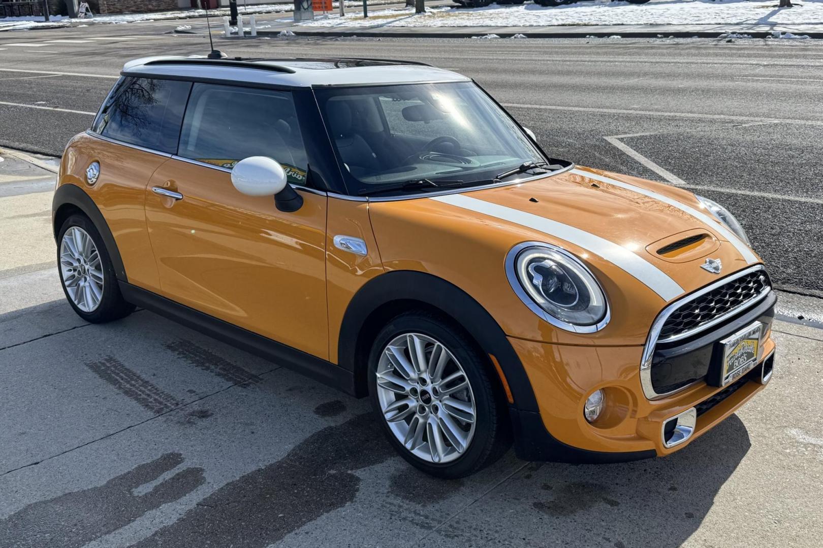 2017 Volcanic Orange /Black MINI Cooper S S (WMWXP7C35H3) with an 4 Cyl 2.0 Liter Turbo engine, 6 Speed Manual transmission, located at 2304 W. Main St., Boise, ID, 83702, (208) 342-7777, 43.622105, -116.218658 - 6 Speed MINI! A Blast To Drive! - Photo#1