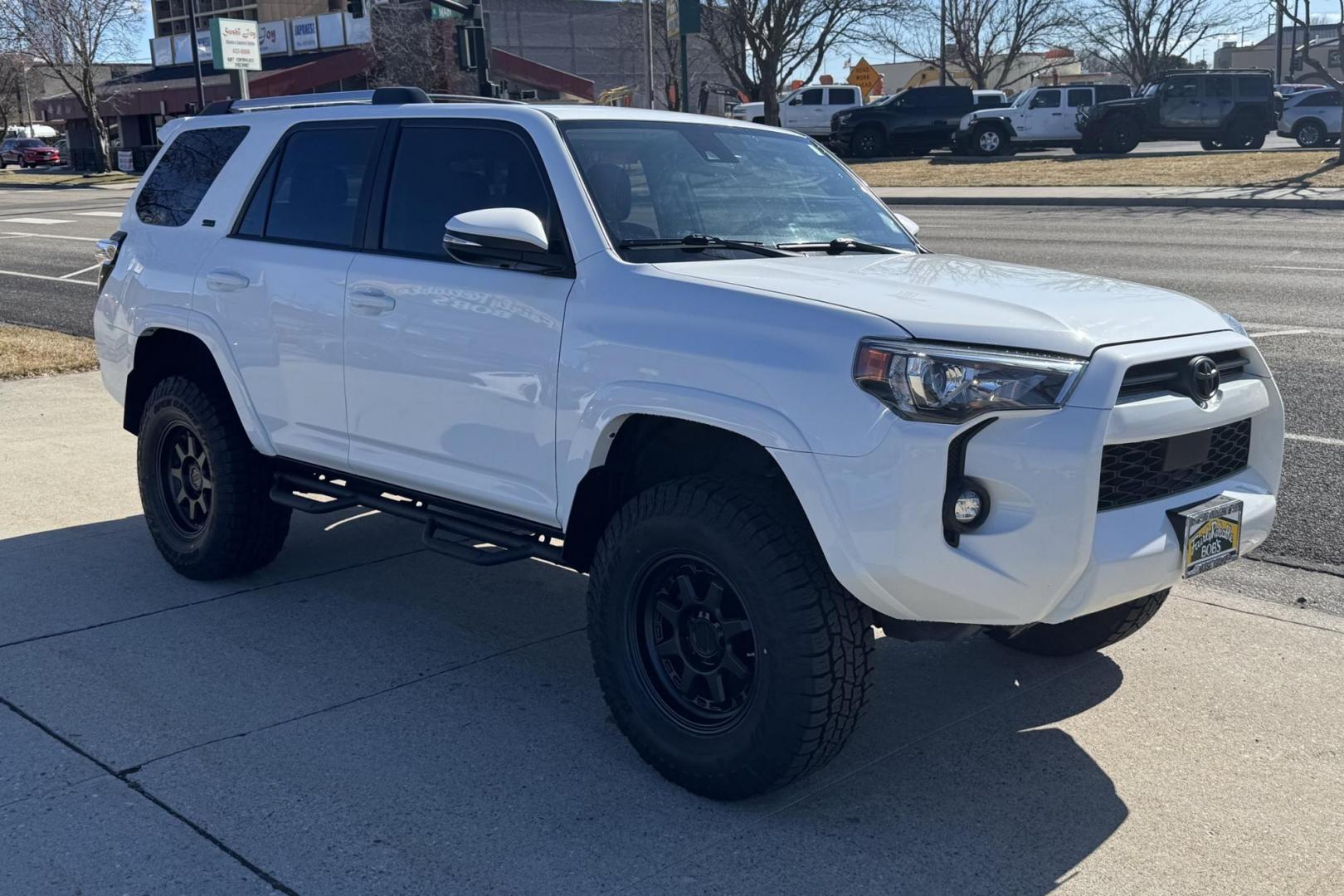 2021 Super White /Black Toyota 4Runner SR5 Premium (JTENU5JR6M5) with an V6 3.5 Liter engine, Automatic transmission, located at 2304 W. Main St., Boise, ID, 83702, (208) 342-7777, 43.622105, -116.218658 - Attention To Detail! This One Is Nice! 3rd Row Seating! - Photo#1