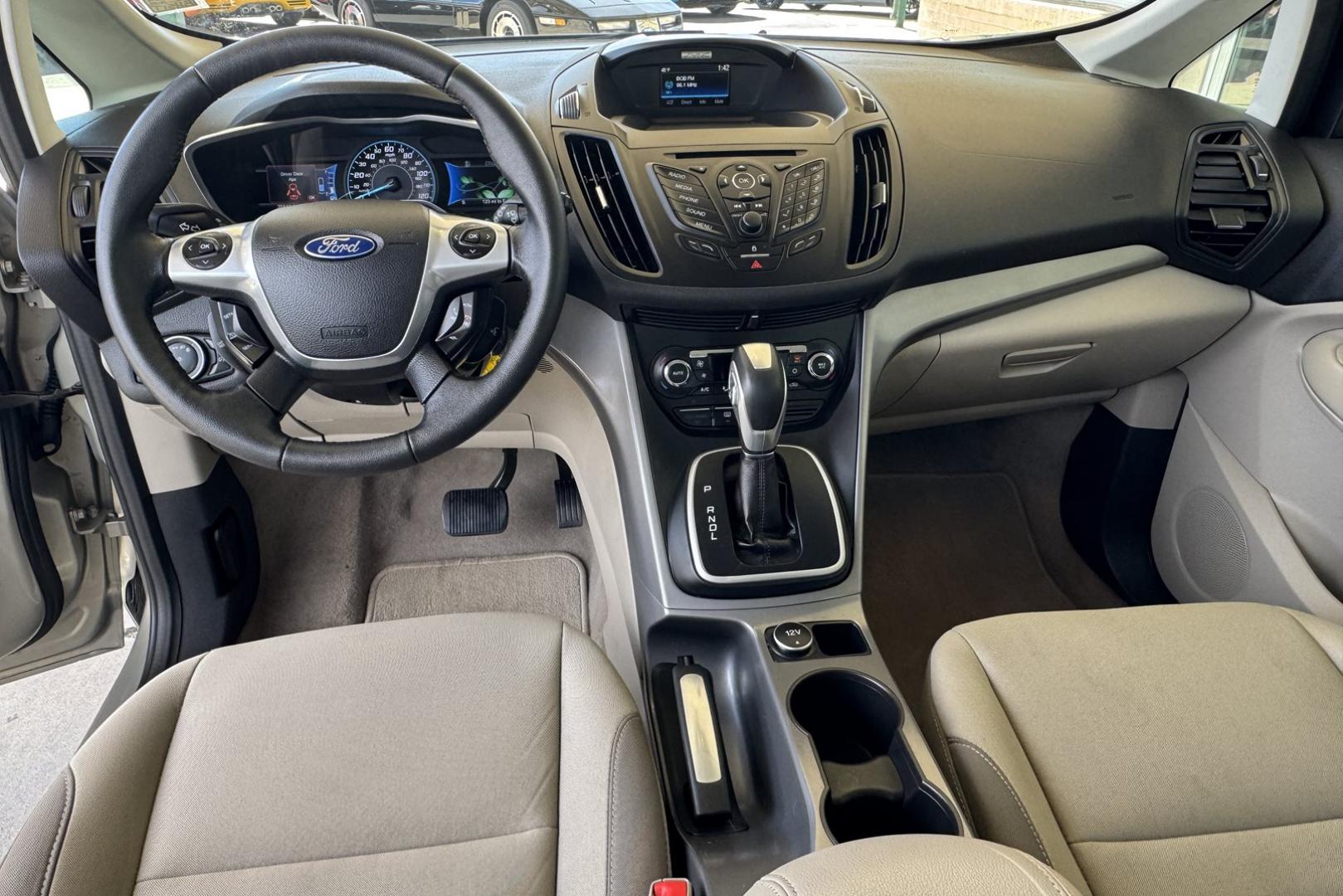 2015 Tectonic Silver Metallic /Medium Stone Ford C-Max Hybrid SE (1FADP5AU5FL) with an 4 Cyl 2.0 Liter Hybrid engine, Automatic transmission, located at 2304 W. Main St., Boise, ID, 83702, (208) 342-7777, 43.622105, -116.218658 - Low Mileage! New Tires Too! - Photo#9