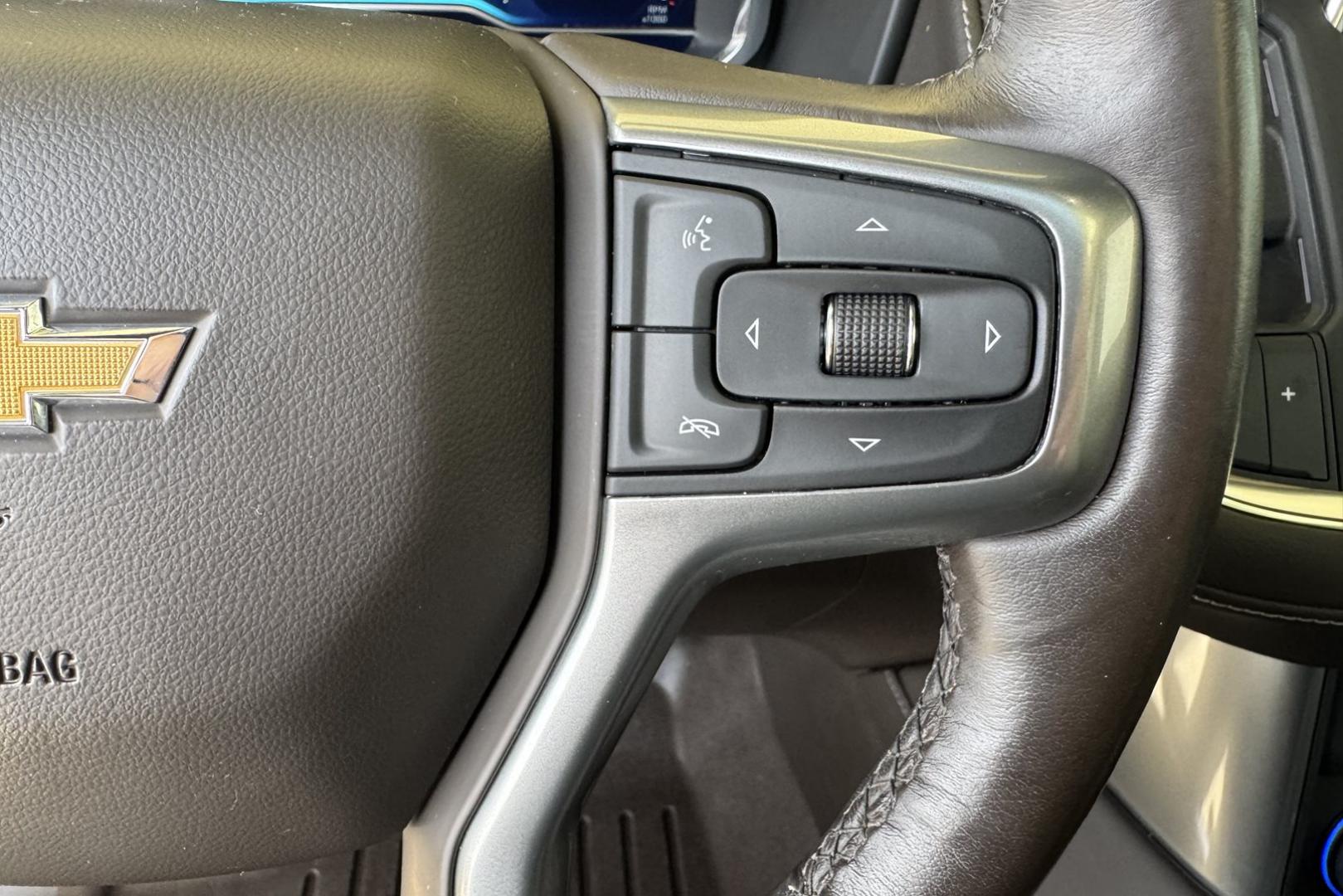 2023 Midnight Blue Metallic /Gray Chevrolet Tahoe LT (1GNSKNKD6PR) with an V8 5.3 Liter engine, Automatic 10 Speed transmission, located at 2304 W. Main St., Boise, ID, 83702, (208) 342-7777, 43.622105, -116.218658 - Remaining Factory Warranty! Very Clean Tahoe! Seats 7! - Photo#12