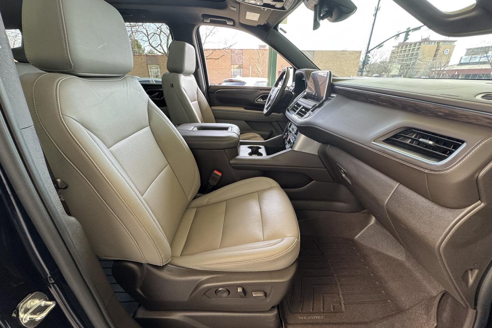 2023 Midnight Blue Metallic /Gray Chevrolet Tahoe LT (1GNSKNKD6PR) with an V8 5.3 Liter engine, Automatic 10 Speed transmission, located at 2304 W. Main St., Boise, ID, 83702, (208) 342-7777, 43.622105, -116.218658 - Remaining Factory Warranty! Very Clean Tahoe! Seats 7! - Photo#24