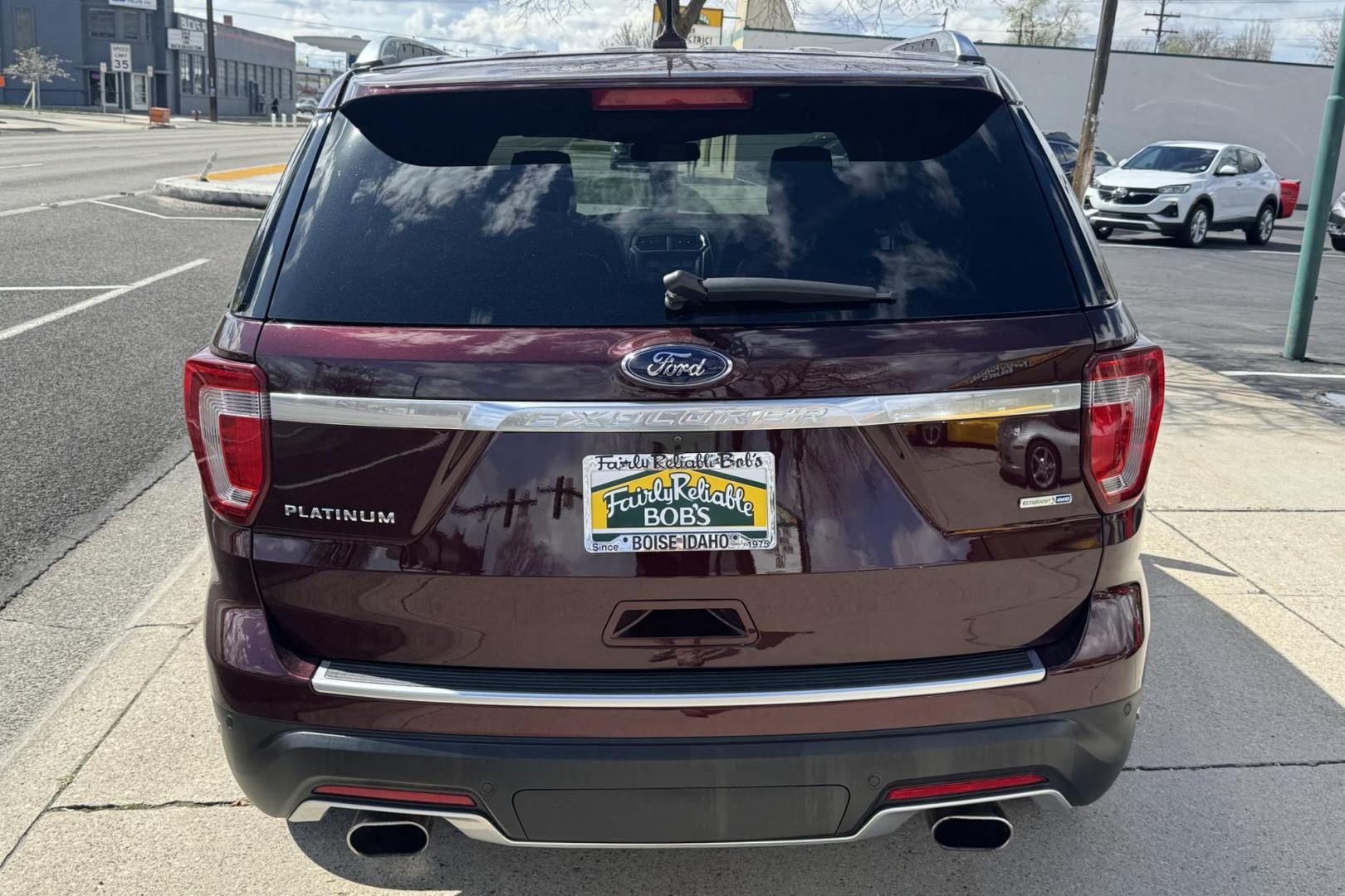 2018 Burgundy Velvet /Black Ford Explorer Platinum (1FM5K8HT3KG) with an V6 3.5 Liter Twin Turbo engine, Automatic 6 Speed transmission, located at 2304 W. Main St., Boise, ID, 83702, (208) 342-7777, 43.622105, -116.218658 - Stunning Explorer! New Tires And Low Mileage! - Photo#1