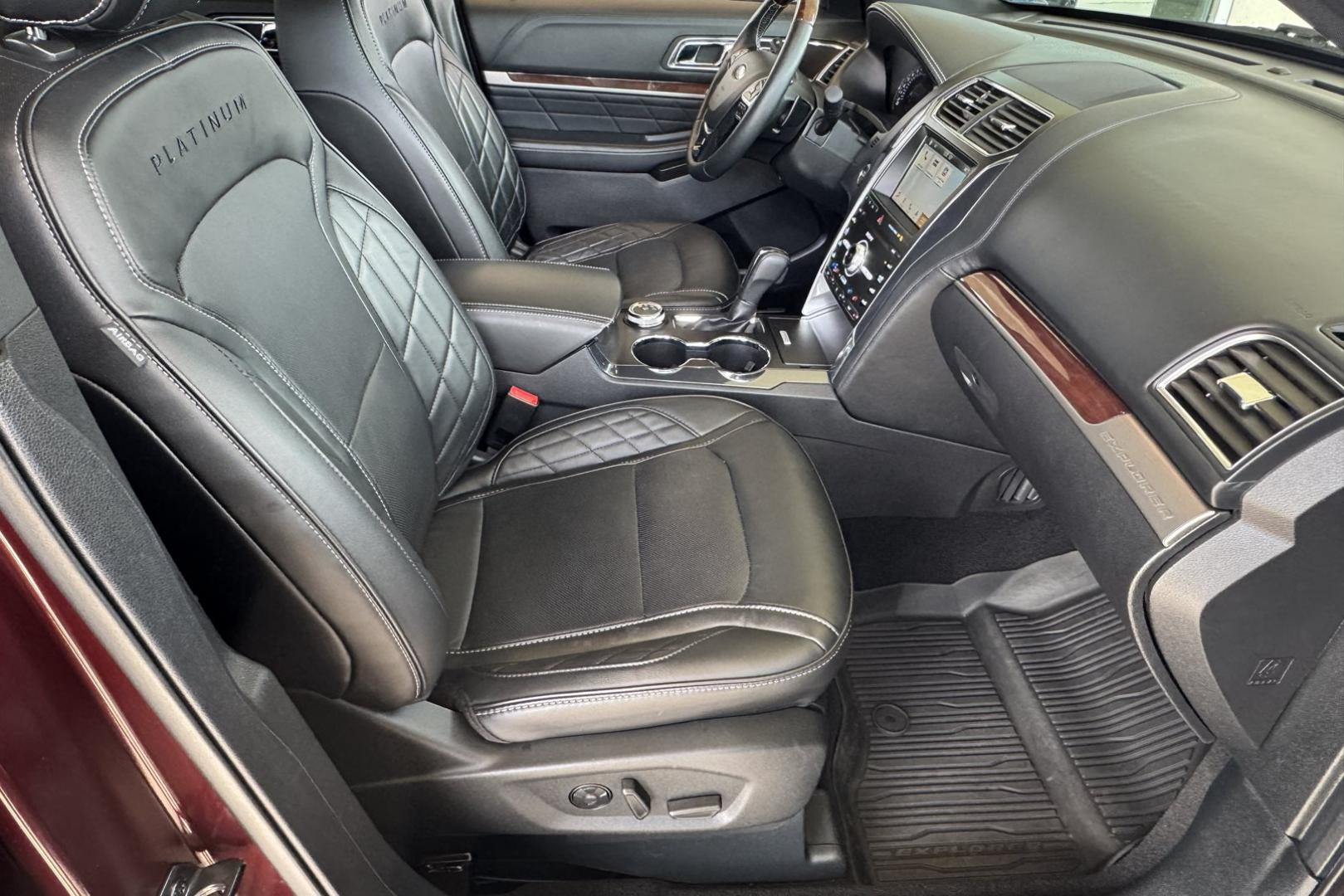 2018 Burgundy Velvet /Black Ford Explorer Platinum (1FM5K8HT3KG) with an V6 3.5 Liter Twin Turbo engine, Automatic 6 Speed transmission, located at 2304 W. Main St., Boise, ID, 83702, (208) 342-7777, 43.622105, -116.218658 - Stunning Explorer! New Tires And Low Mileage! - Photo#23