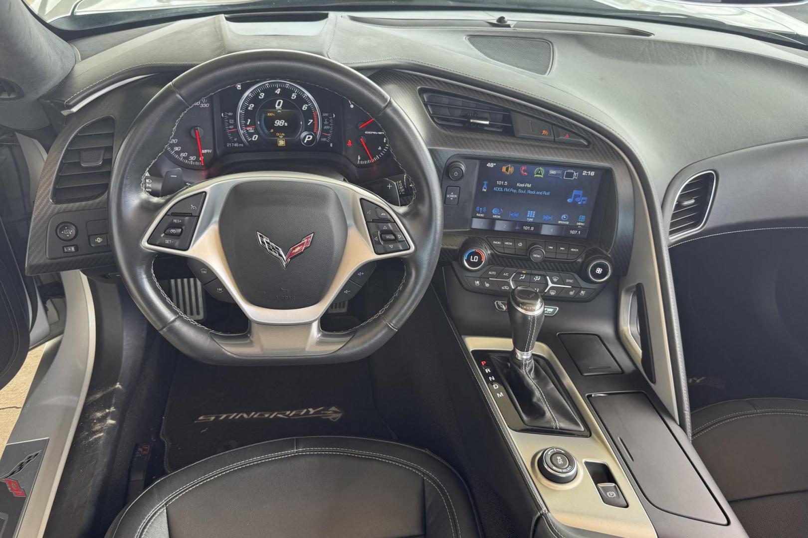2016 Blade Silver Metallic /Black Chevrolet Corvette 3LT Z51 (1G1YM2D76G5) with an V8 6.2 Liter engine, Automatic 8 Speed transmission, located at 2304 W. Main St., Boise, ID, 83702, (208) 342-7777, 43.622105, -116.218658 - Super Clean 3LT Z51 Stunner! - Photo#14