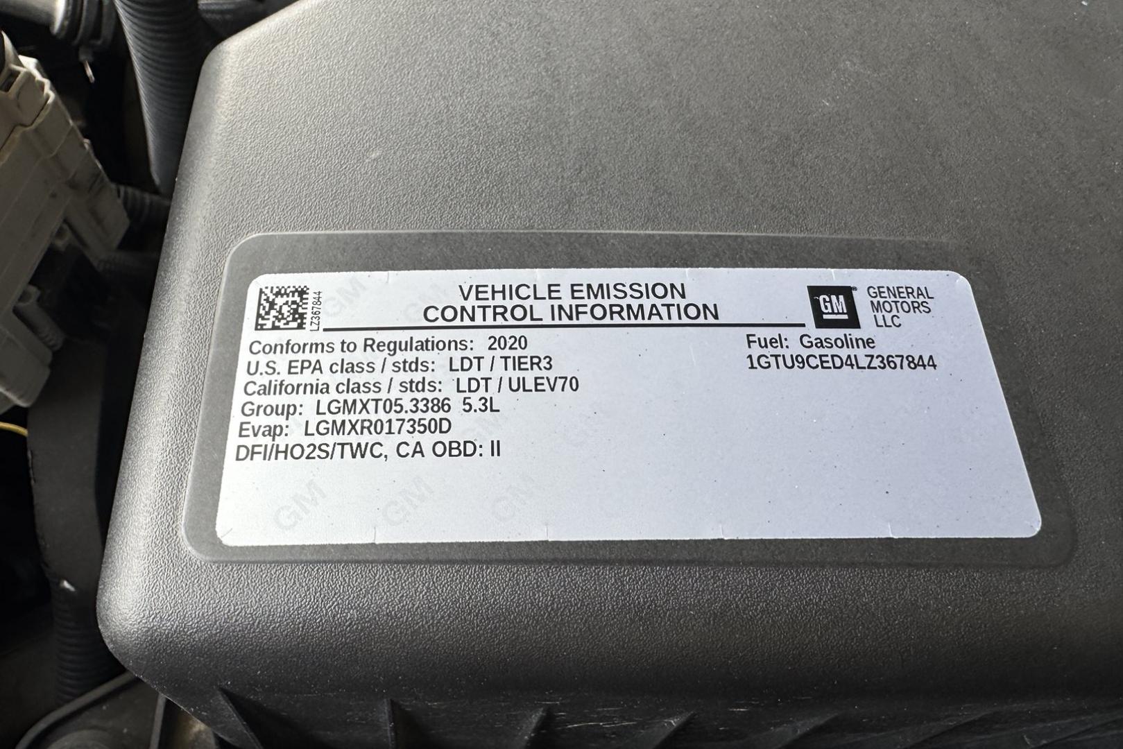2020 Black /Black GMC Sierra 1500 Elevation X31 (1GTU9CED4LZ) with an V8 5.3 Liter engine, Automatic 8 Speed transmission, located at 2304 W. Main St., Boise, ID, 83702, (208) 342-7777, 43.622105, -116.218658 - Ready To Haul! - Photo#23