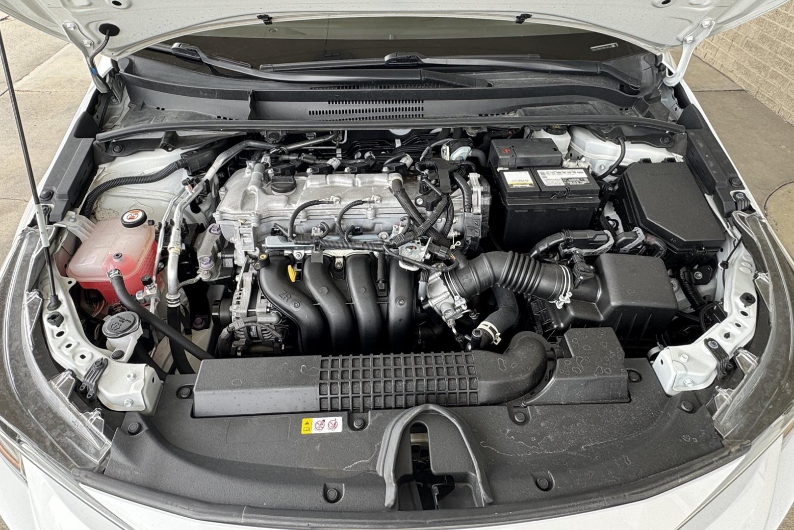 2021 Super White /Black Toyota Corolla LE (5YFEPMAE7MP) with an 4 Cyl 1.8 Liter engine, Automatic transmission, located at 2304 W. Main St., Boise, ID, 83702, (208) 342-7777, 43.622105, -116.218658 - Great Fuel Economy! - Photo#14