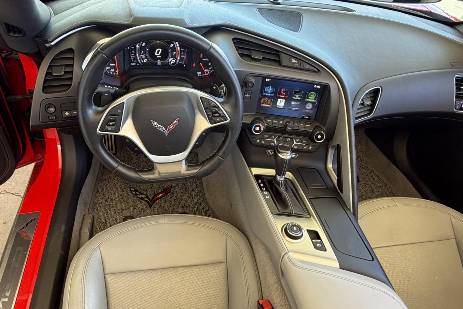 2016 Victory Red /Gray Chevrolet Corvette Stingray 2LT (1G1YD2D77G5) with an V8 6.2 Liter engine, Automatic 8 Speed transmission, located at 2304 W. Main St., Boise, ID, 83702, (208) 342-7777, 43.622105, -116.218658 - Well Cared For And It Shows!- Photo#13