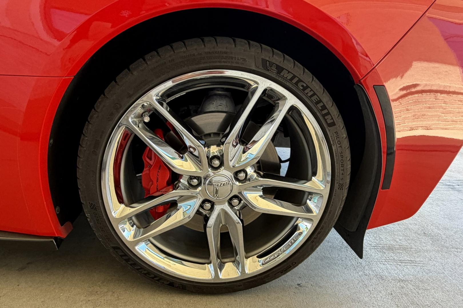 2016 Victory Red /Gray Chevrolet Corvette Stingray 2LT (1G1YD2D77G5) with an V8 6.2 Liter engine, Automatic 8 Speed transmission, located at 2304 W. Main St., Boise, ID, 83702, (208) 342-7777, 43.622105, -116.218658 - Well Cared For And It Shows!- Photo#21