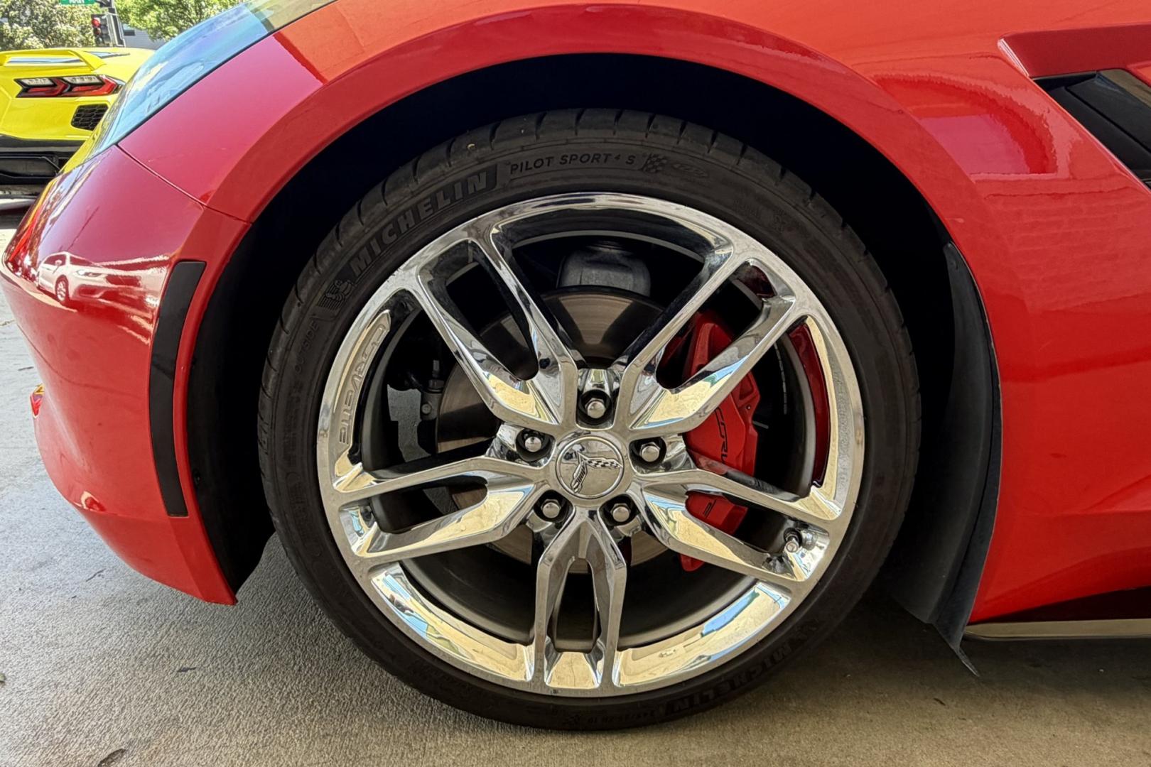 2016 Victory Red /Gray Chevrolet Corvette Stingray 2LT (1G1YD2D77G5) with an V8 6.2 Liter engine, Automatic 8 Speed transmission, located at 2304 W. Main St., Boise, ID, 83702, (208) 342-7777, 43.622105, -116.218658 - Well Cared For And It Shows!- Photo#22
