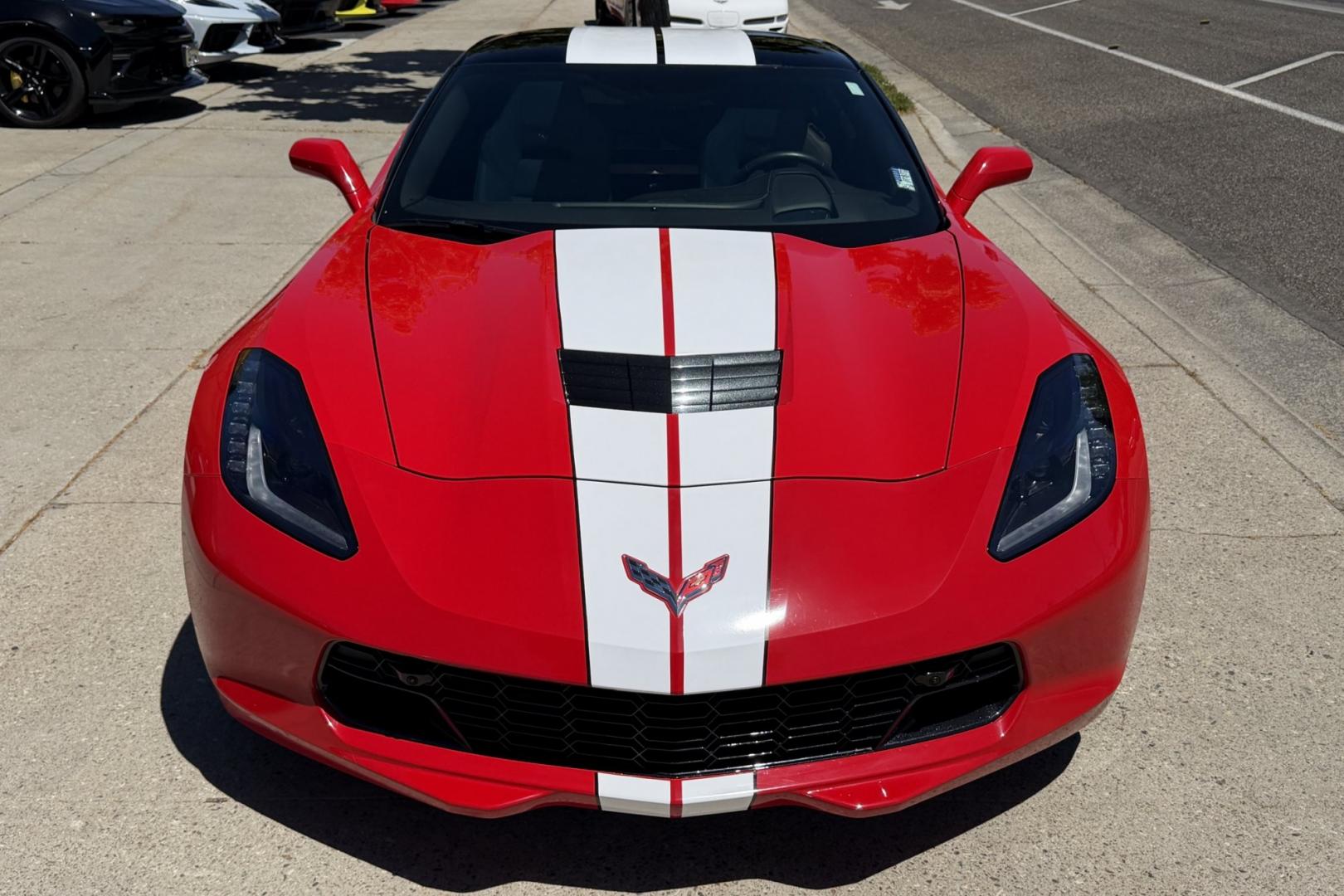 2016 Victory Red /Gray Chevrolet Corvette Stingray 2LT (1G1YD2D77G5) with an V8 6.2 Liter engine, Automatic 8 Speed transmission, located at 2304 W. Main St., Boise, ID, 83702, (208) 342-7777, 43.622105, -116.218658 - Well Cared For And It Shows!- Photo#28