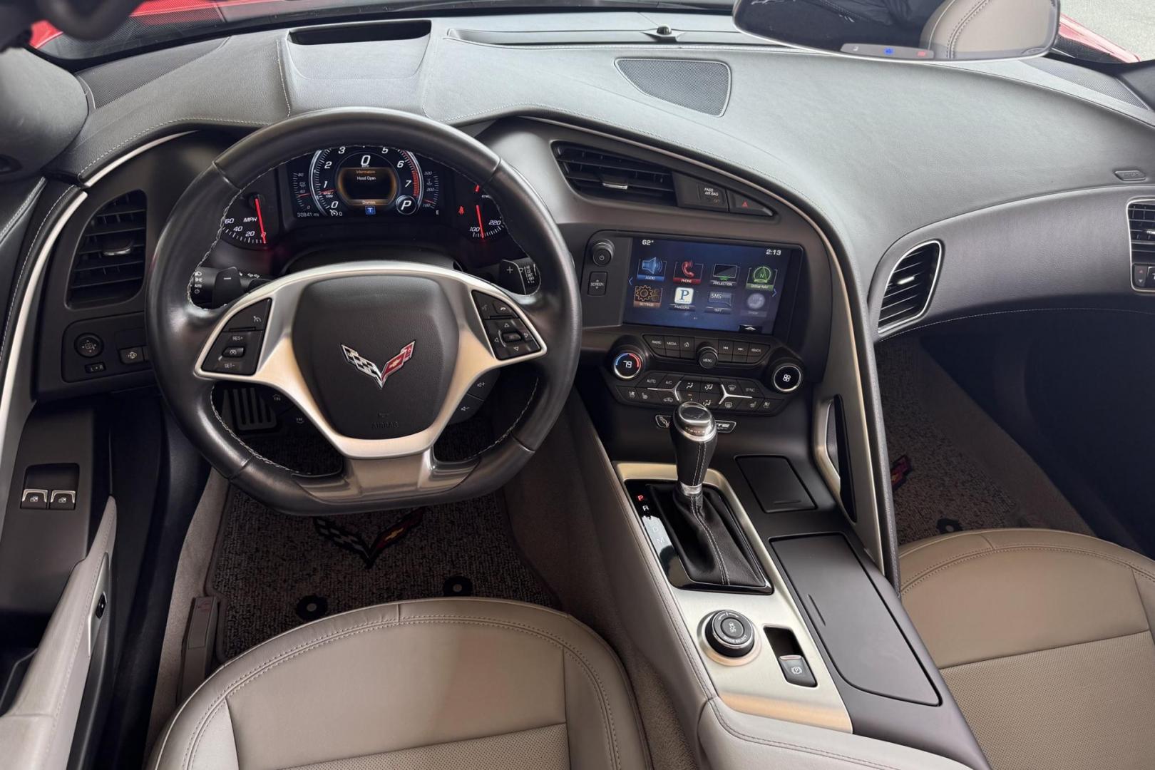 2016 Victory Red /Gray Chevrolet Corvette Stingray 2LT (1G1YD2D77G5) with an V8 6.2 Liter engine, Automatic 8 Speed transmission, located at 2304 W. Main St., Boise, ID, 83702, (208) 342-7777, 43.622105, -116.218658 - Well Cared For And It Shows! - Photo#12