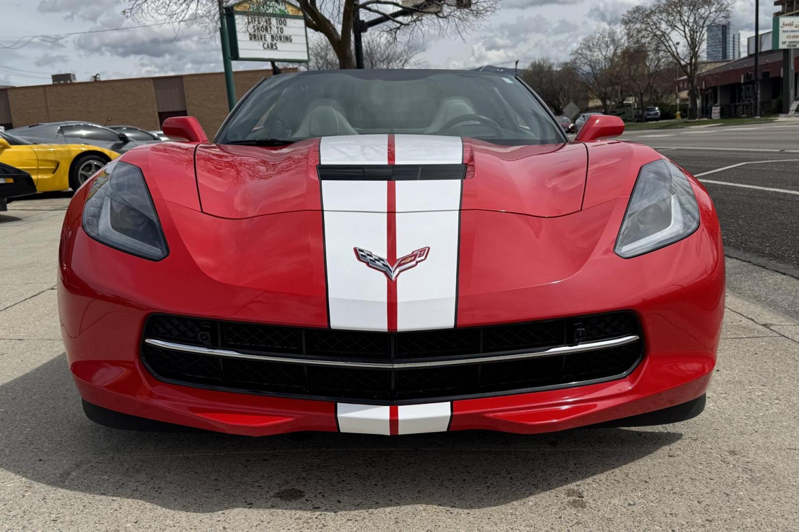 2016 Victory Red /Gray Chevrolet Corvette Stingray 2LT (1G1YD2D77G5) with an V8 6.2 Liter engine, Automatic 8 Speed transmission, located at 2304 W. Main St., Boise, ID, 83702, (208) 342-7777, 43.622105, -116.218658 - Well Cared For And It Shows! - Photo#4