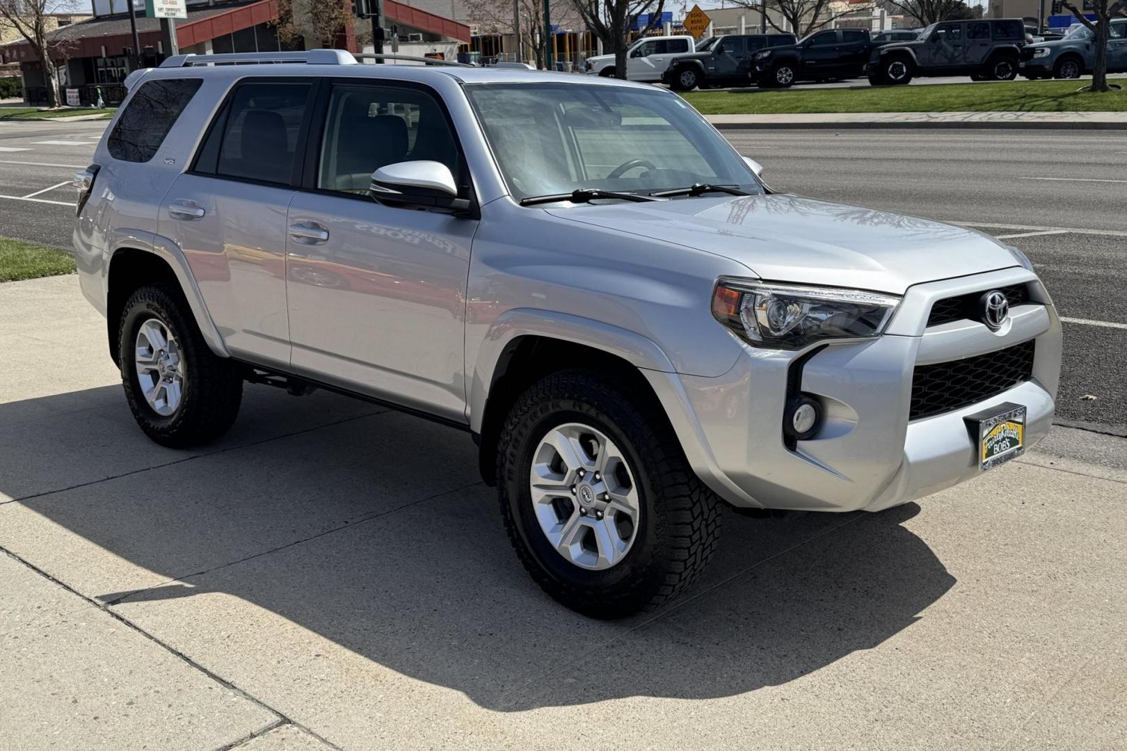 2015 Silver /Jet Black/Graystone Toyota 4Runner SR5 Premium (JTEBU5JR1F5) with an V6 4.0 Liter engine, Automatic transmission, located at 2304 W. Main St., Boise, ID, 83702, (208) 342-7777, 43.622105, -116.218658 - Hard To Find! Great To Own! New Tires Too! - Photo#2