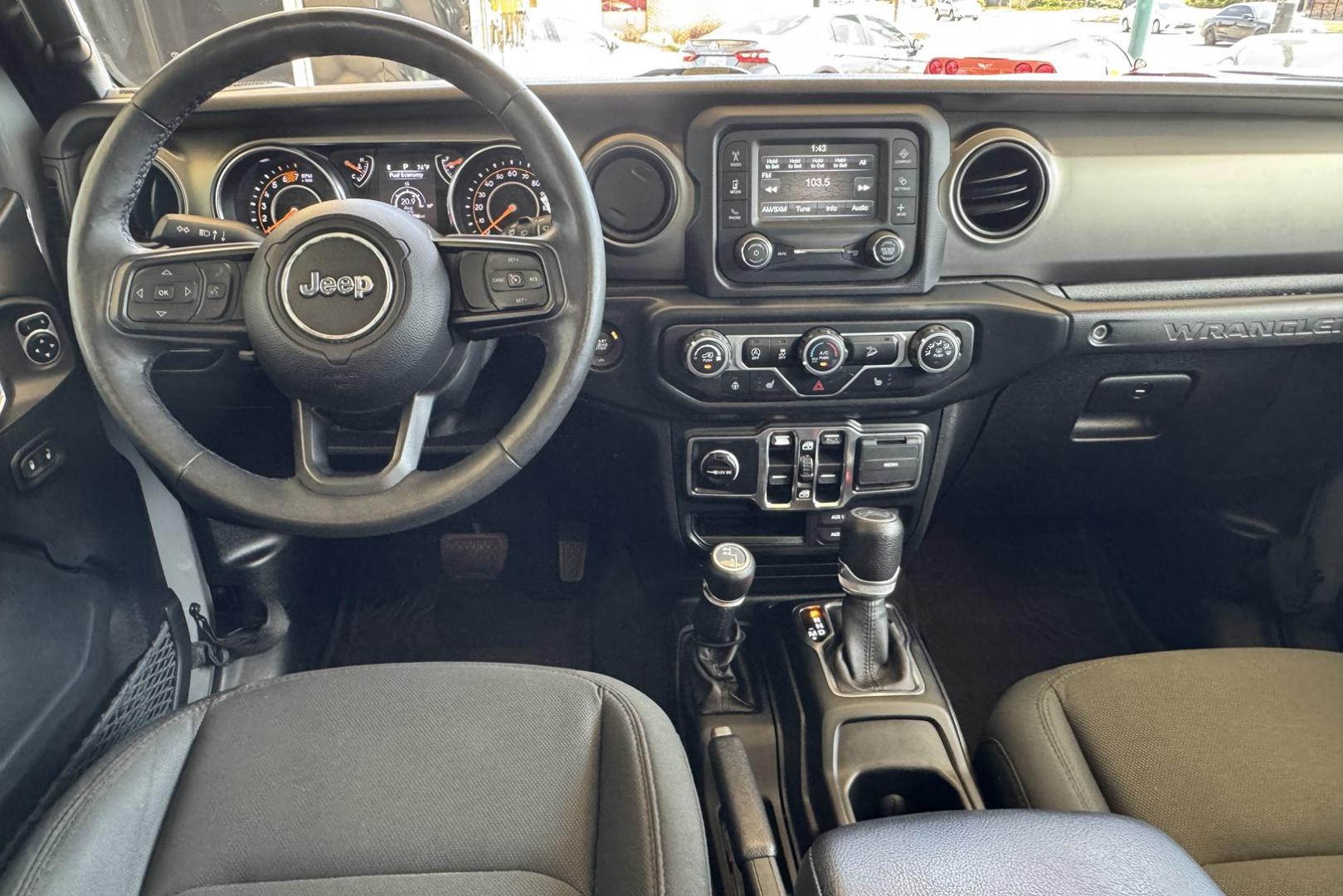 2019 Destroyer Gray /Black Jeep Wrangler Unlimited Sport (1C4HJXDNXKW) with an 4 Cyl 2.0 Liter Turbo engine, Automatic 8 Speed transmission, located at 2304 W. Main St., Boise, ID, 83702, (208) 342-7777, 43.622105, -116.218658 - Ready To Play! - Photo#14