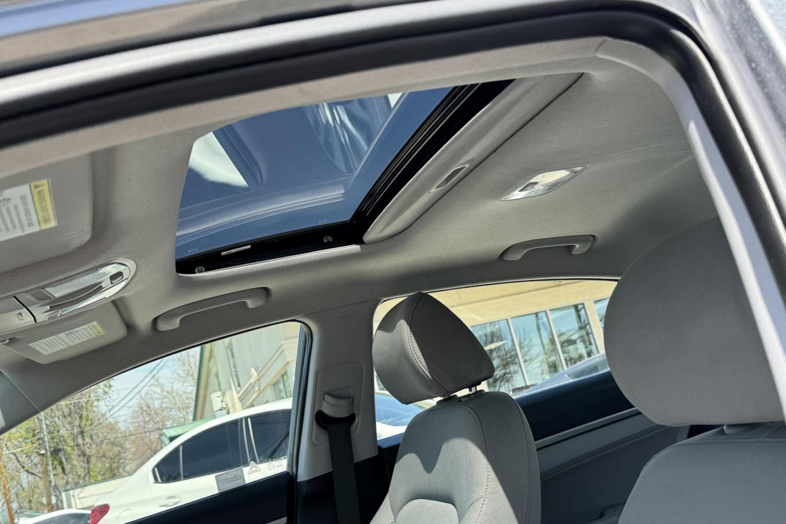 2018 Steel Gray /Gray Hyundai Elantra (KMHD84LF6JU) with an 4 Cyl 2.0 Liter engine, Automatic transmission, located at 2304 W. Main St., Boise, ID, 83702, (208) 342-7777, 43.622105, -116.218658 - Photo#4