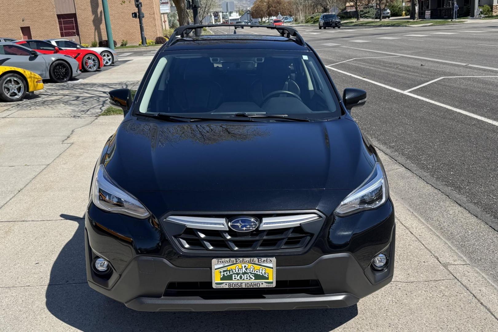 2022 Black /Black Subaru Crosstrek Limited (JF2GTHMC2N8) with an H4 2.5 Liter engine, Automatic transmission, located at 2304 W. Main St., Boise, ID, 83702, (208) 342-7777, 43.622105, -116.218658 - Low Mileage And Clean! - Photo#3