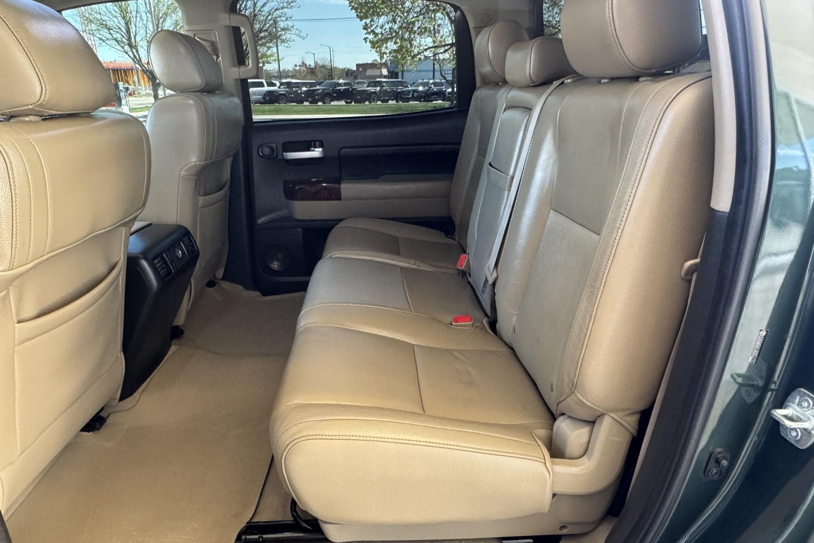 2008 Green /Tan Toyota Tundra Double Cab Limited (5TFDV58118X) with an V8 5.7 Liter engine, Automatic transmission, located at 2304 W. Main St., Boise, ID, 83702, (208) 342-7777, 43.622105, -116.218658 - Hard To Find! Great To Own! - Photo#15