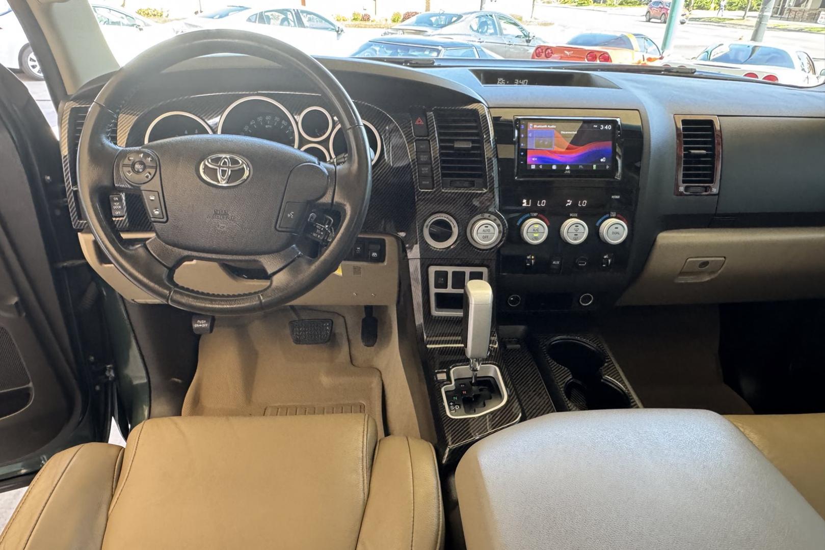 2008 Green /Tan Toyota Tundra Double Cab Limited (5TFDV58118X) with an V8 5.7 Liter engine, Automatic transmission, located at 2304 W. Main St., Boise, ID, 83702, (208) 342-7777, 43.622105, -116.218658 - Hard To Find! Great To Own! - Photo#17