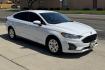 2020 Oxford White /Gray Ford Fusion (3FA6P0G75LR) with an 4 Cyl 2.5 Liter engine, Automatic transmission, located at 2304 W. Main St., Boise, ID, 83702, (208) 342-7777, 43.622105, -116.218658 - Great Fuel Economy! - Photo#2