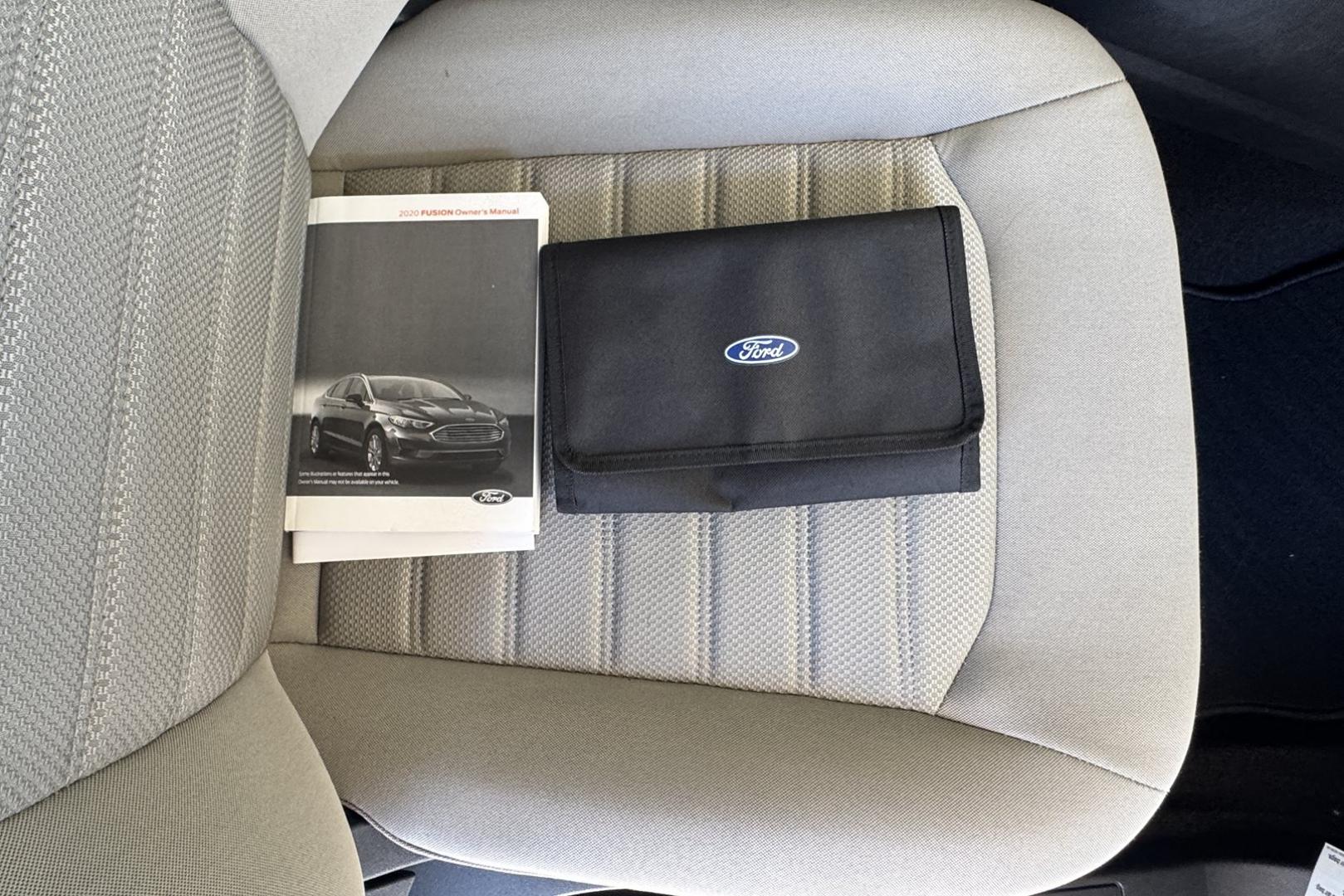 2020 Oxford White /Gray Ford Fusion (3FA6P0G75LR) with an 4 Cyl 2.5 Liter engine, Automatic transmission, located at 2304 W. Main St., Boise, ID, 83702, (208) 342-7777, 43.622105, -116.218658 - Great Fuel Economy! - Photo#13