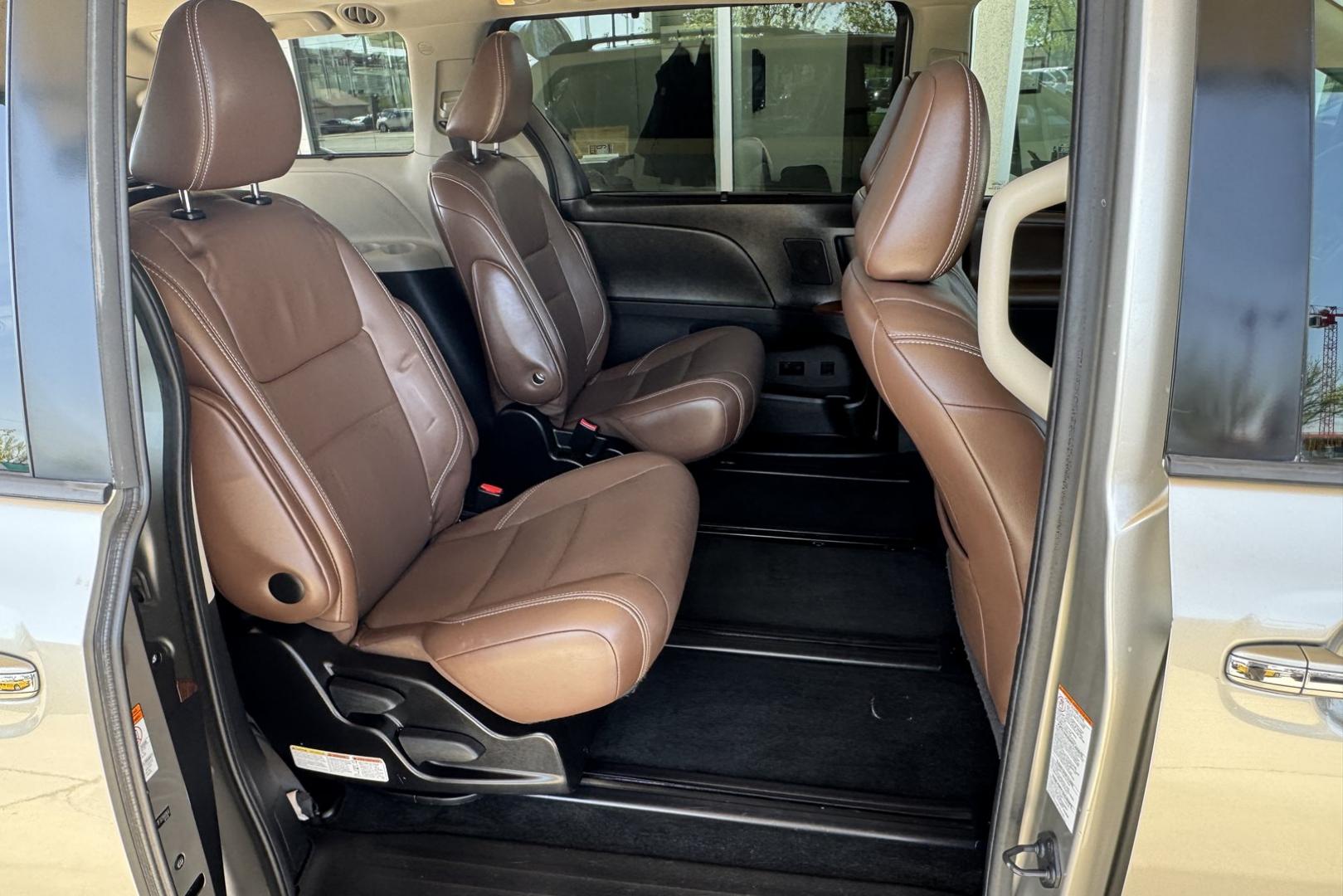 2015 Champagne Mica /Havana Brown Toyota Sienna Limited (5TDDK3DC1FS) with an V6 3.5 Liter engine, Automatic 6 Speed transmission, located at 2304 W. Main St., Boise, ID, 83702, (208) 342-7777, 43.622105, -116.218658 - Stunning! Highly Optioned All Wheel Drive Sienna! - Photo#21
