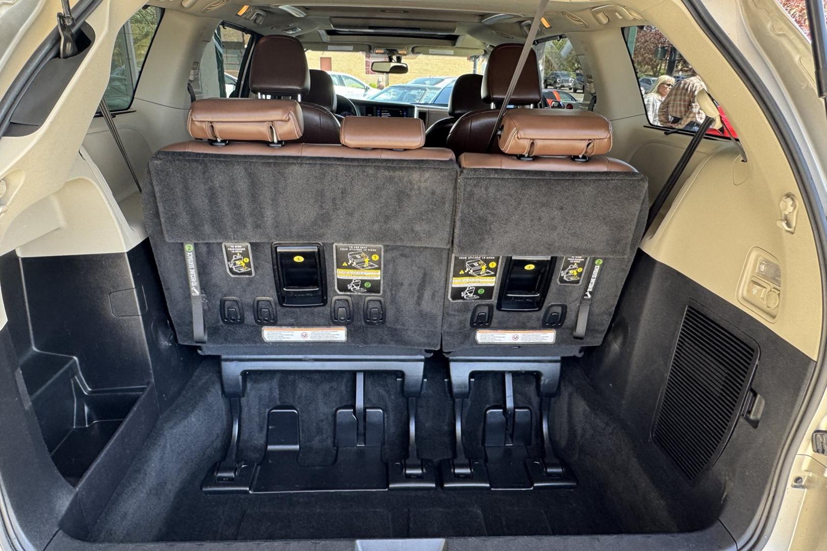 2015 Champagne Mica /Havana Brown Toyota Sienna Limited (5TDDK3DC1FS) with an V6 3.5 Liter engine, Automatic 6 Speed transmission, located at 2304 W. Main St., Boise, ID, 83702, (208) 342-7777, 43.622105, -116.218658 - Stunning! Highly Optioned All Wheel Drive Sienna! - Photo#24