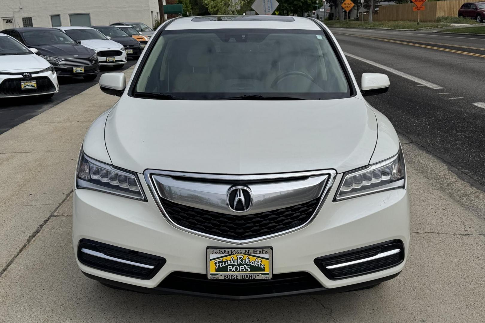2015 White /Oak Acura MDX Tech (5FRYD4H49FB) with an V6 3.5 Liter engine, Automatic 6 Speed transmission, located at 2304 W. Main St., Boise, ID, 83702, (208) 342-7777, 43.622105, -116.218658 - New Tires! Well Maintained And Clean! - Photo#3