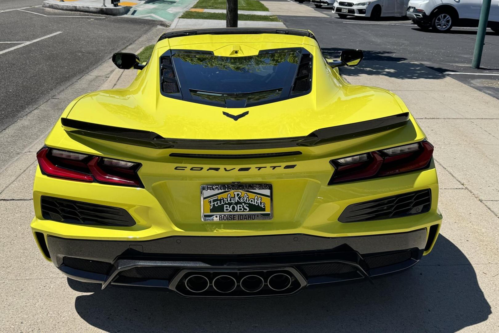 2024 Accelerate Yellow /Jet Black Chevrolet Corvette Stingray Z/06 3LZ (1G1YF2D32R5) with an V8 5.5 Liter engine, Automatic 8 Speed transmission, located at 2304 W. Main St., Boise, ID, 83702, (208) 342-7777, 43.622105, -116.218658 - 670-HP Mid Engine Road Rocket! - Photo#1