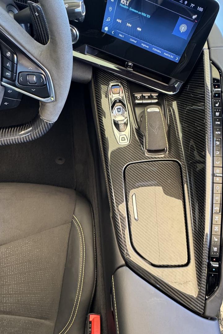 2024 Accelerate Yellow /Jet Black Chevrolet Corvette Stingray Z/06 3LZ (1G1YF2D32R5) with an V8 5.5 Liter engine, Automatic 8 Speed transmission, located at 2304 W. Main St., Boise, ID, 83702, (208) 342-7777, 43.622105, -116.218658 - 670-HP Mid Engine Road Rocket! - Photo#20