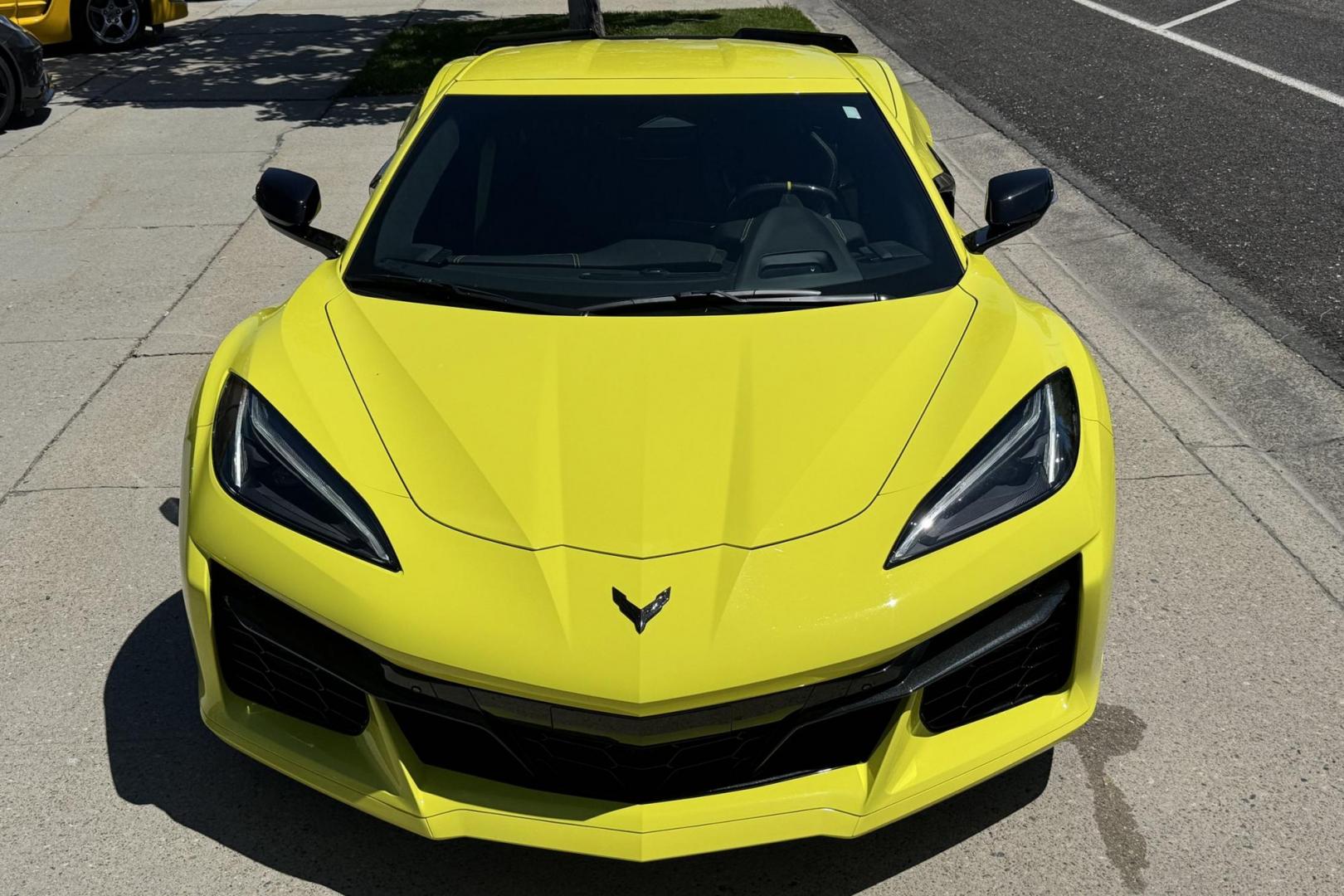 2024 Accelerate Yellow /Jet Black Chevrolet Corvette Stingray Z/06 3LZ (1G1YF2D32R5) with an V8 5.5 Liter engine, Automatic 8 Speed transmission, located at 2304 W. Main St., Boise, ID, 83702, (208) 342-7777, 43.622105, -116.218658 - 670-HP Mid Engine Road Rocket! - Photo#28
