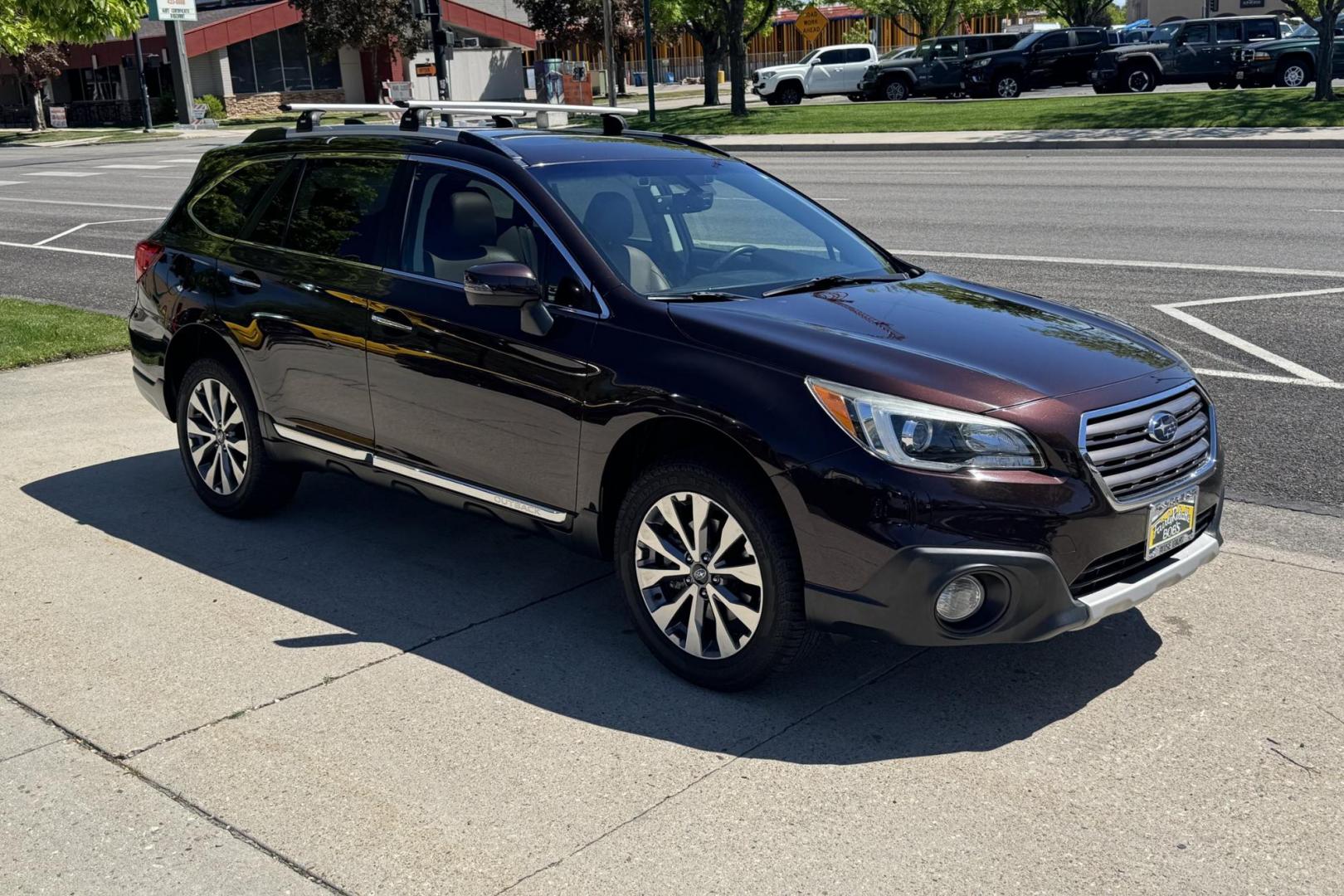 2017 Dark Mahogany Pearl /Havana Brown Subaru Outback Touring (4S4BSATC0H3) with an H4 2.5 Liter engine, Automatic transmission, located at 2304 W. Main St., Boise, ID, 83702, (208) 342-7777, 43.622105, -116.218658 - Highly Optioned Touring Trim! - Photo#2