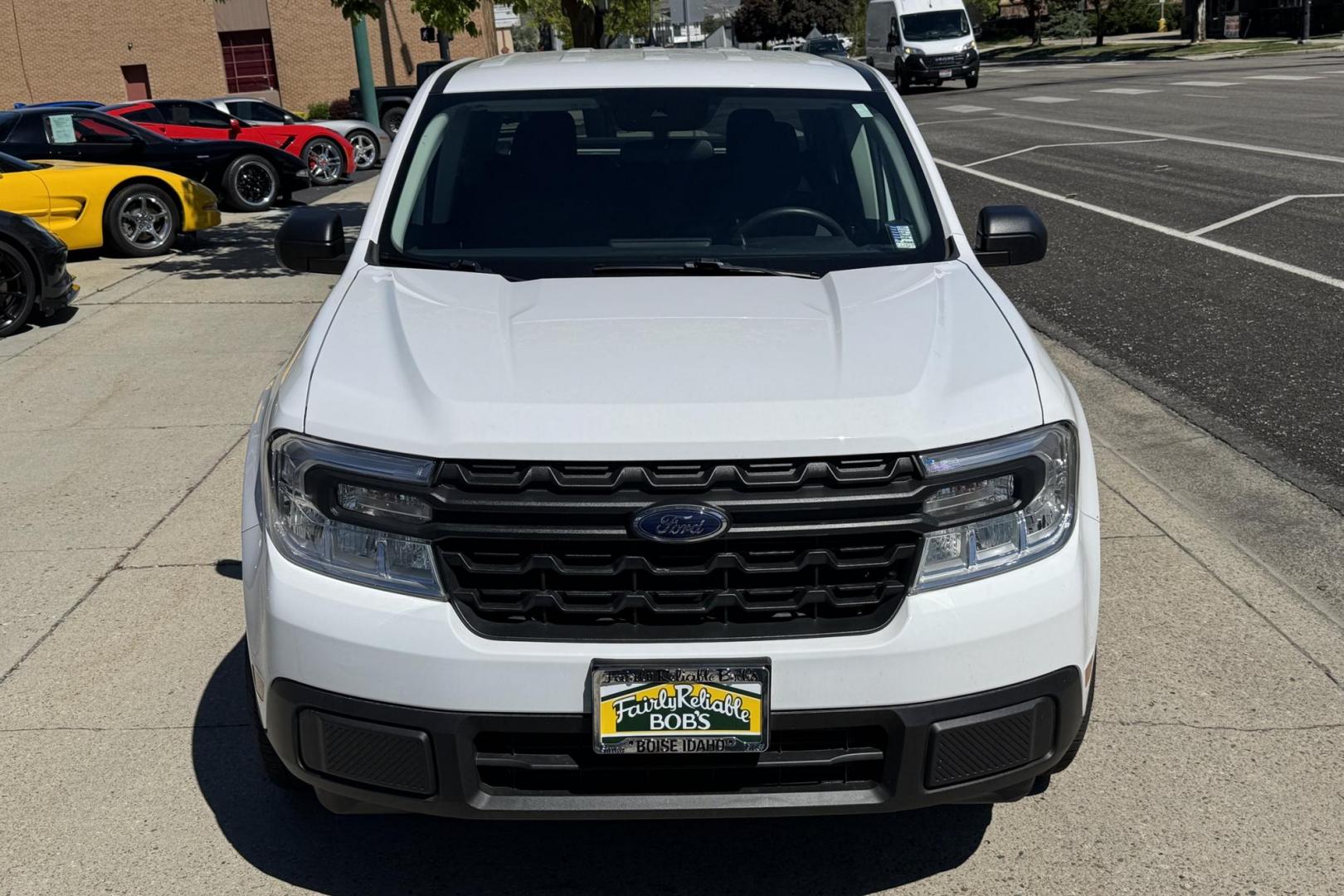 2023 Oxford White /Black Ford Maverick XL (3FTTW8E95PR) with an 4 Cyl 2.0 Liter Turbo engine, Automatic 8 Speed transmission, located at 2304 W. Main St., Boise, ID, 83702, (208) 342-7777, 43.622105, -116.218658 - Great Fuel Economy With Truck Functionality! - Photo#3