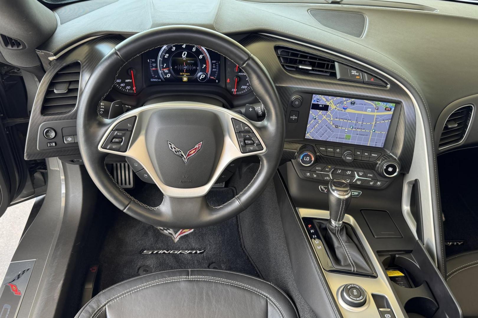 2015 Shark Gray Chevrolet Corvette Stingray 2LT Z51 (1G1YK2D7XF5) with an V8 6.2 Liter Supercharged engine, Automatic 8 Speed transmission, located at 2304 W. Main St., Boise, ID, 83702, (208) 342-7777, 43.622105, -116.218658 - Supercharged! Clean Low Mileage Stingray! - Photo#5