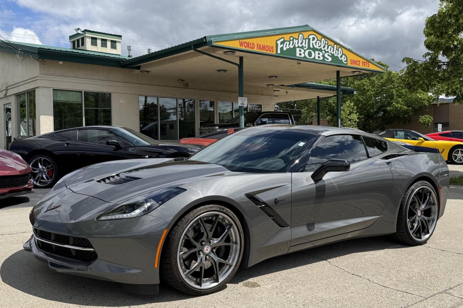 2015 Shark Gray Chevrolet Corvette Stingray 2LT Z51 (1G1YK2D7XF5) with an V8 6.2 Liter Supercharged engine, Automatic 8 Speed transmission, located at 2304 W. Main St., Boise, ID, 83702, (208) 342-7777, 43.622105, -116.218658 - Supercharged! Clean Low Mileage Stingray! - Photo#21