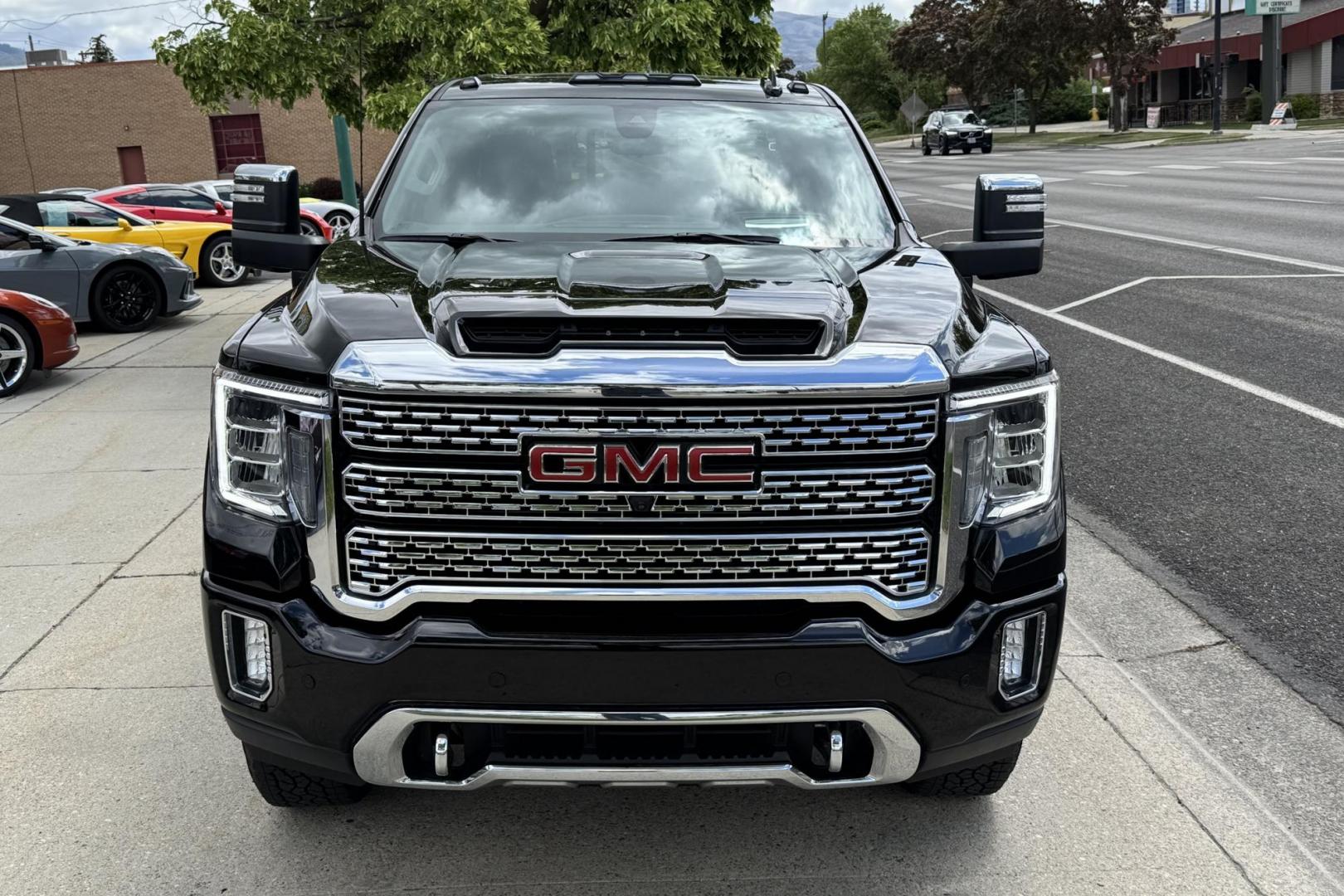 2023 Ebony Twilight Metallic /Jet Black GMC Sierra 3500HD Denali (1GT49WEY5PF) with an V8 6.6 Liter Turbo Duramax Diesel engine, Automatic 10 Speed Allison transmission, located at 2304 W. Main St., Boise, ID, 83702, (208) 342-7777, 43.622105, -116.218658 - Remaining Factory Warranty! This Truck is Nice! - Photo#3