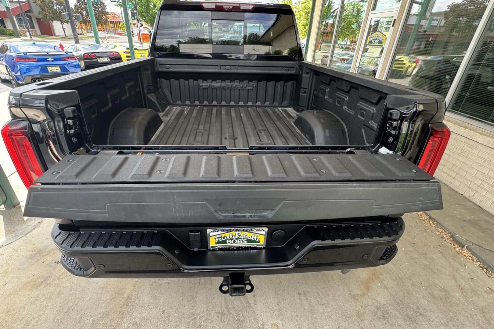 2023 Ebony Twilight Metallic /Jet Black GMC Sierra 3500HD Denali (1GT49WEY5PF) with an V8 6.6 Liter Turbo Duramax Diesel engine, Automatic 10 Speed Allison transmission, located at 2304 W. Main St., Boise, ID, 83702, (208) 342-7777, 43.622105, -116.218658 - Remaining Factory Warranty! This Truck is Nice! - Photo#29