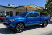 2017 Blazing Blue Pearl /Black Toyota Tacoma TRD Sport (5TFDZ5BN1HX) with an V6 3.5 Liter engine, Automatic 6 Speed transmission, located at 2304 W. Main St., Boise, ID, 83702, (208) 342-7777, 43.622105, -116.218658 - Rare Color! Clean Truck! - Photo#0