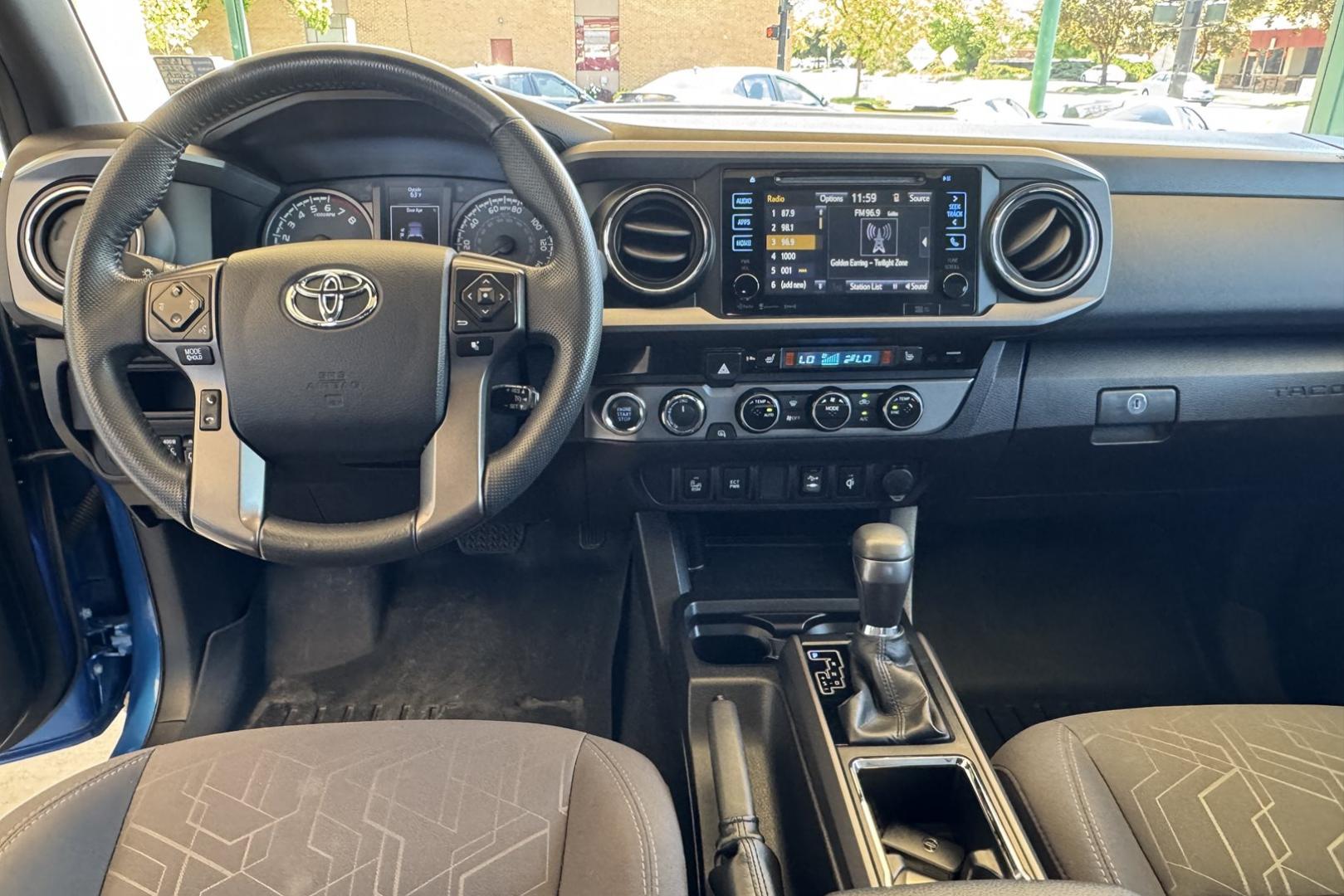2017 Blazing Blue Pearl /Black Toyota Tacoma TRD Sport (5TFDZ5BN1HX) with an V6 3.5 Liter engine, Automatic 6 Speed transmission, located at 2304 W. Main St., Boise, ID, 83702, (208) 342-7777, 43.622105, -116.218658 - Rare Color! Clean Truck! - Photo#14