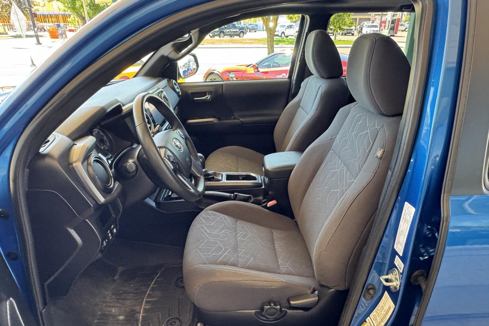 2017 Blazing Blue Pearl /Black Toyota Tacoma TRD Sport (5TFDZ5BN1HX) with an V6 3.5 Liter engine, Automatic 6 Speed transmission, located at 2304 W. Main St., Boise, ID, 83702, (208) 342-7777, 43.622105, -116.218658 - Rare Color! Clean Truck! - Photo#13