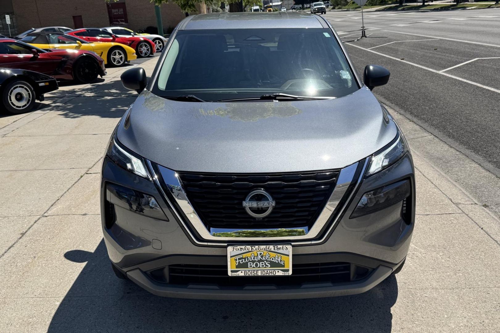 2023 Gray /Black Nissan Rogue S (5N1BT3AB4PC) with an 3 Cyl 1.5 Liter Turbo engine, Automatic transmission, located at 2304 W. Main St., Boise, ID, 83702, (208) 342-7777, 43.622105, -116.218658 - Remaining Factory Warranty! - Photo#3