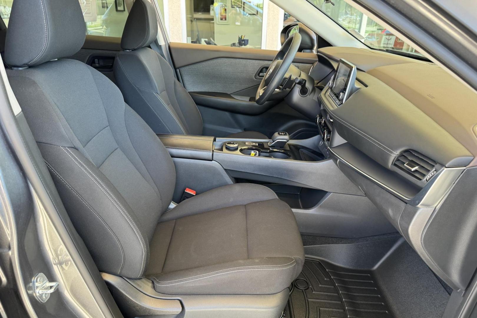 2023 Gray /Black Nissan Rogue S (5N1BT3AB4PC) with an 3 Cyl 1.5 Liter Turbo engine, Automatic transmission, located at 2304 W. Main St., Boise, ID, 83702, (208) 342-7777, 43.622105, -116.218658 - Remaining Factory Warranty! - Photo#15