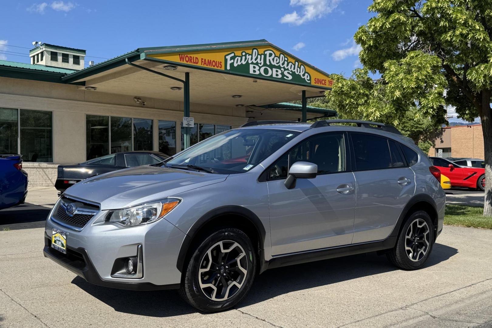 2017 Ice Silver Metallic /Black Subaru Crosstrek Premium (JF2GPABC2H8) with an H4 2.0 Liter engine, Automatic transmission, located at 2304 W. Main St., Boise, ID, 83702, (208) 342-7777, 43.622105, -116.218658 - New Tires! Hard To Find! Great To Own! - Photo#0